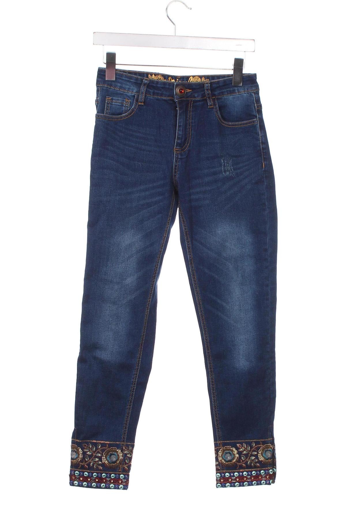 Dámské džíny  Desigual, Velikost XS, Barva Modrá, Cena  674,00 Kč