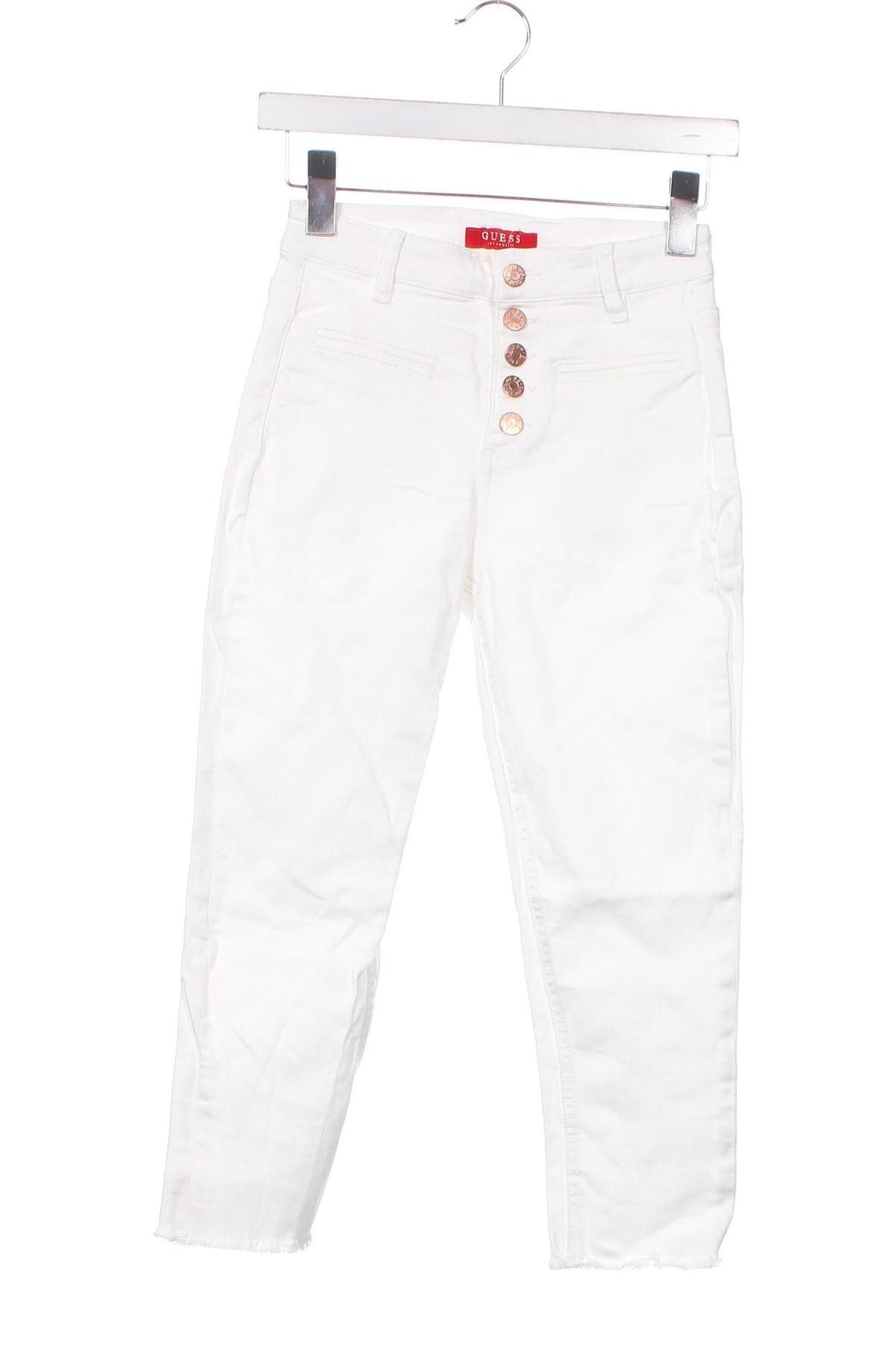 Damskie jeansy Guess, Rozmiar XS, Kolor Biały, Cena 150,16 zł