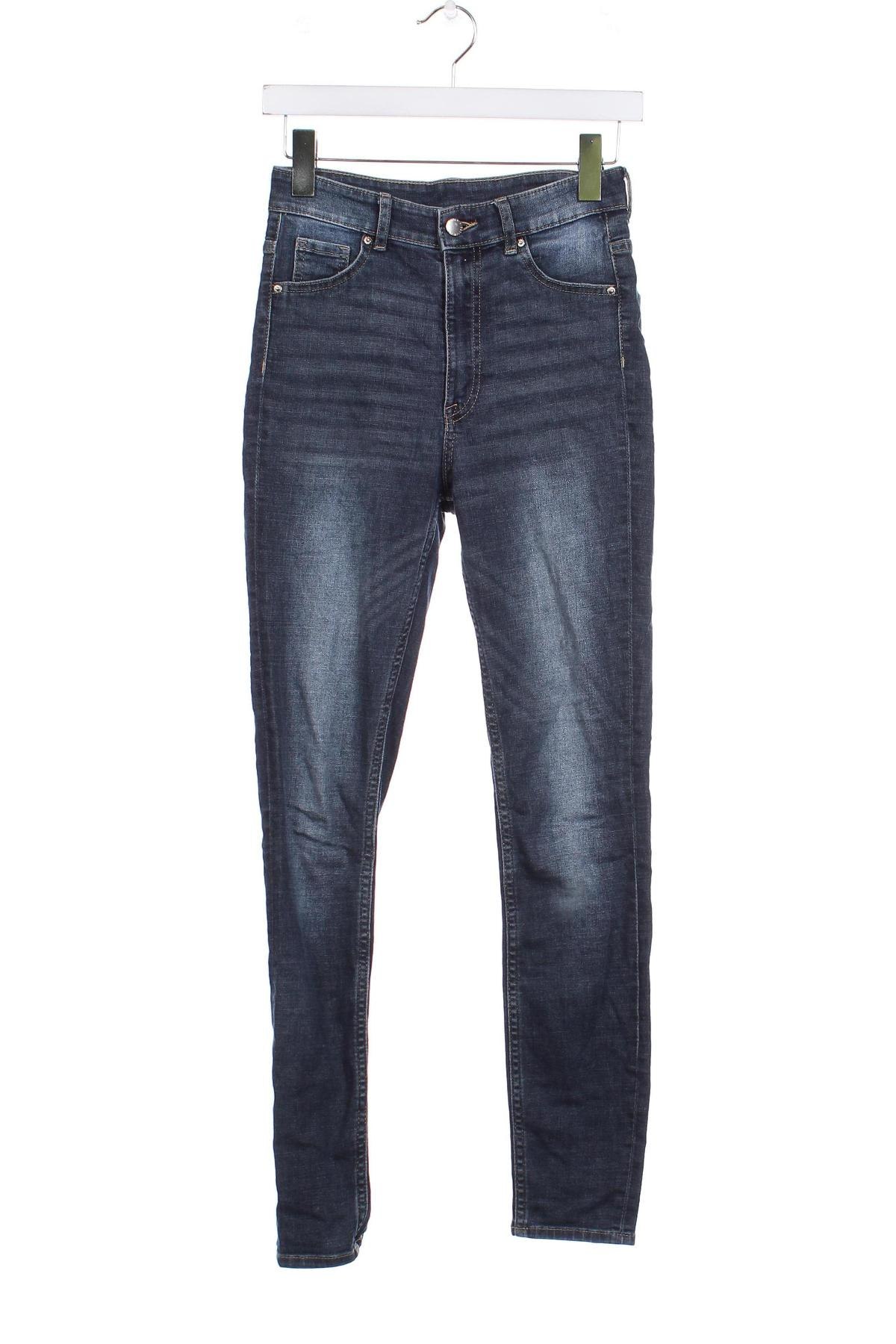 Damskie jeansy H&M, Rozmiar XS, Kolor Niebieski, Cena 37,99 zł