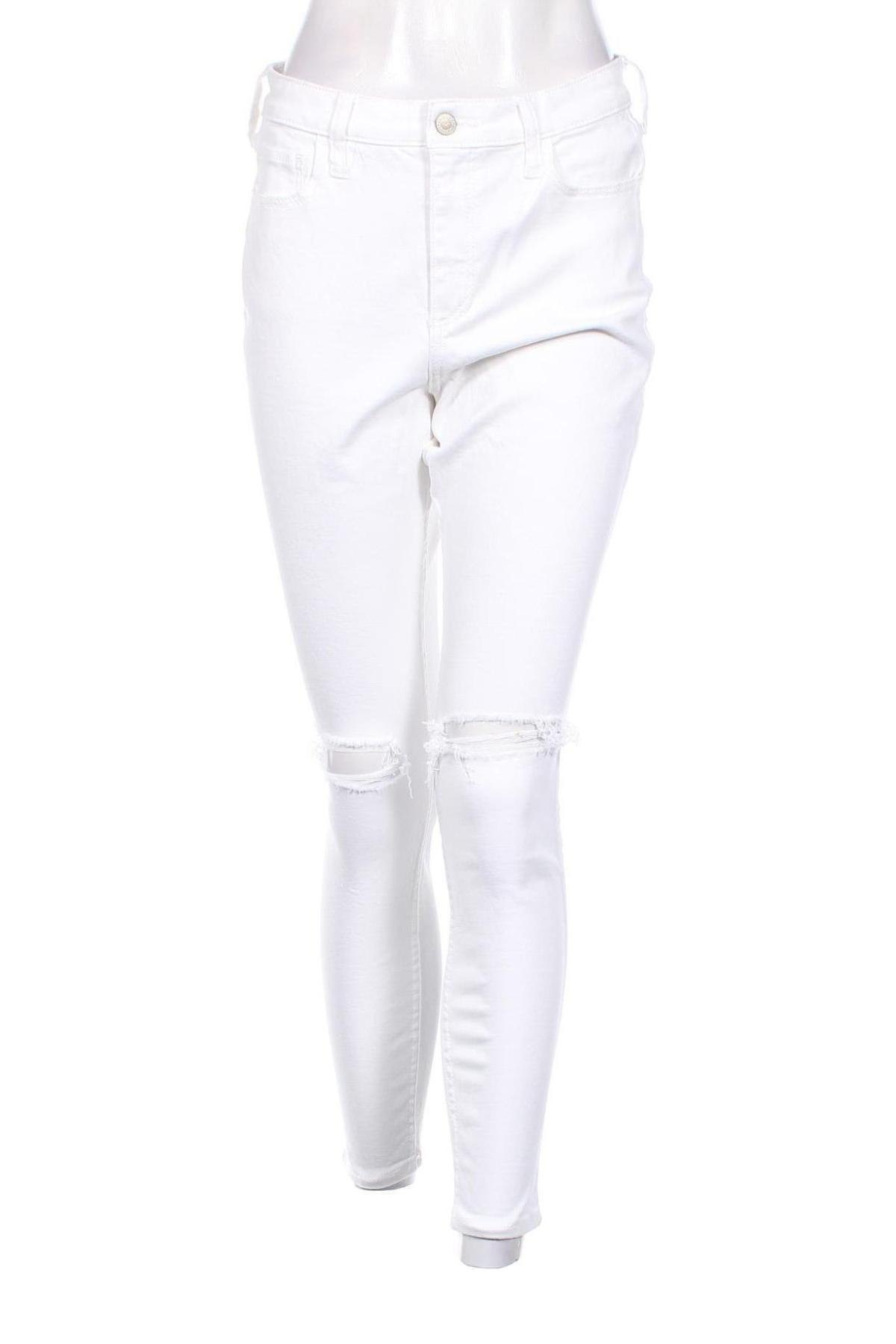 Γυναικείο Τζίν Hollister, Μέγεθος M, Χρώμα Λευκό, Τιμή 16,78 €