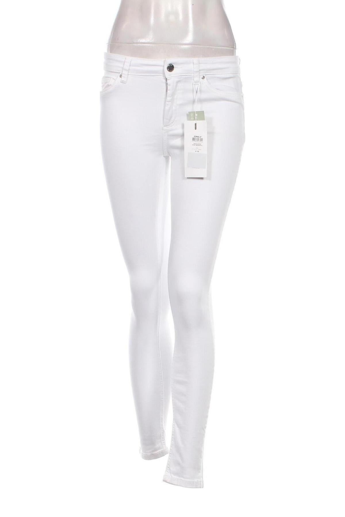 Γυναικείο Τζίν ONLY, Μέγεθος S, Χρώμα Λευκό, Τιμή 13,89 €