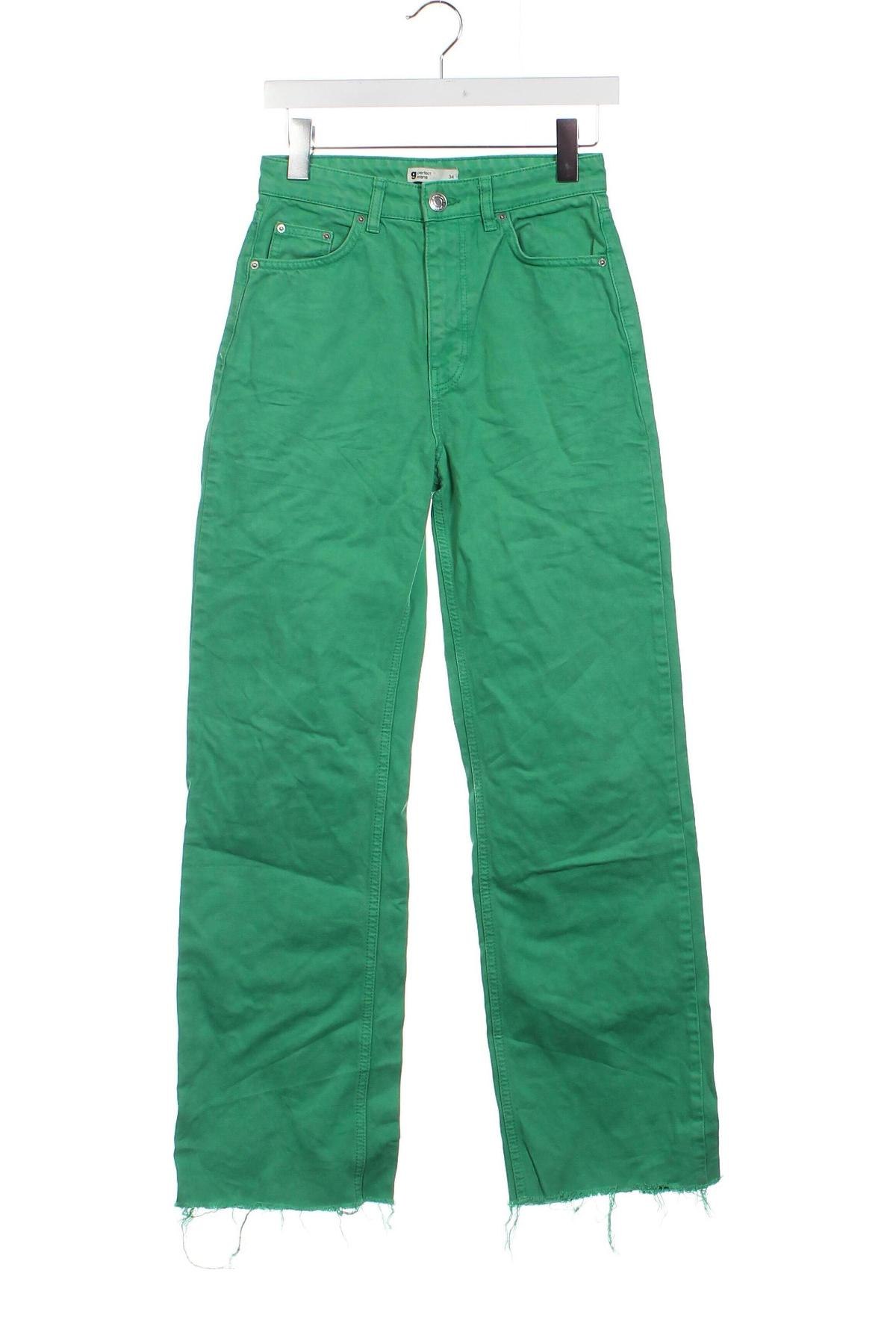 Dámské džíny  Perfect Jeans By Gina Tricot, Velikost XS, Barva Zelená, Cena  141,00 Kč