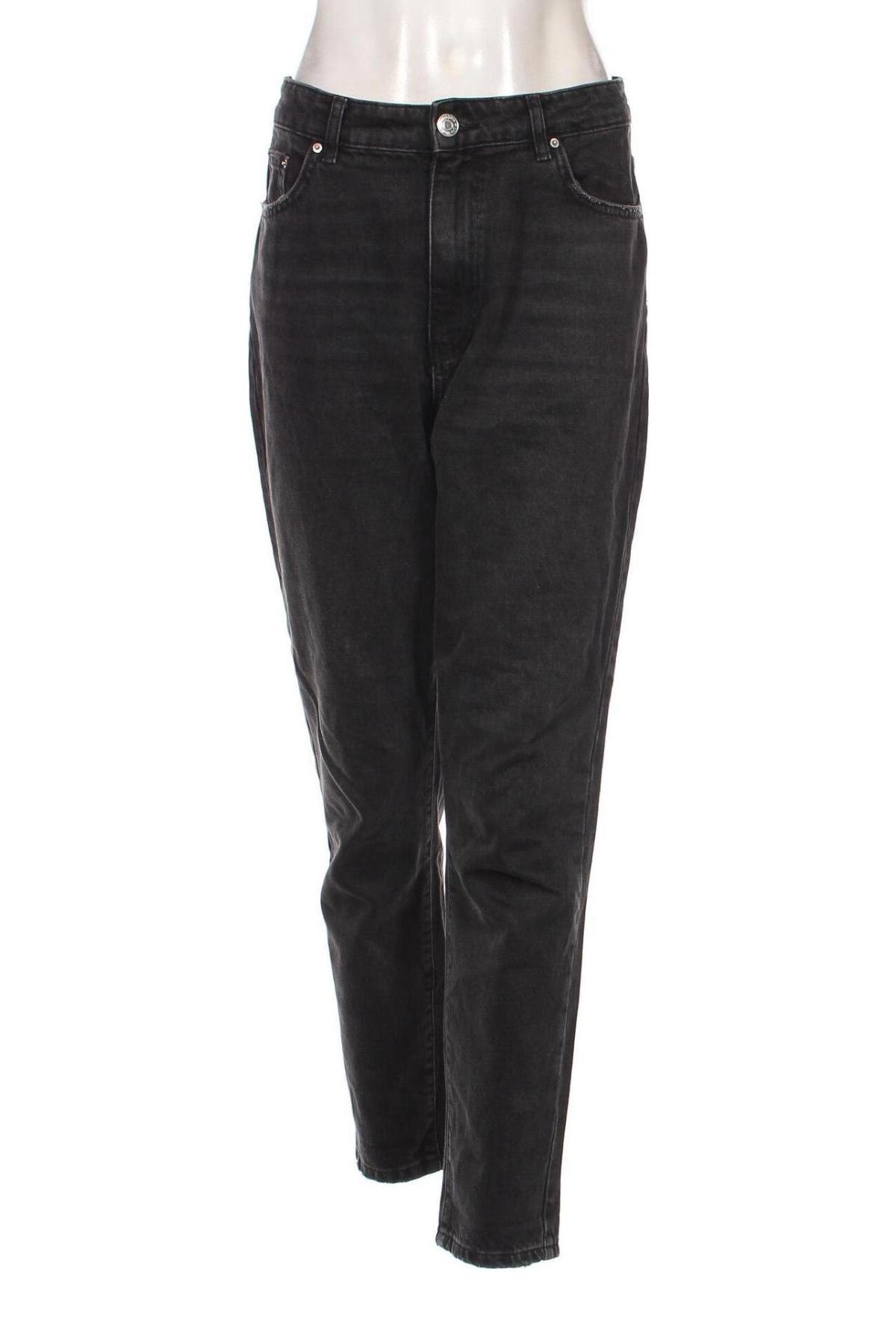 Дамски дънки Perfect Jeans By Gina Tricot, Размер L, Цвят Черен, Цена 13,60 лв.