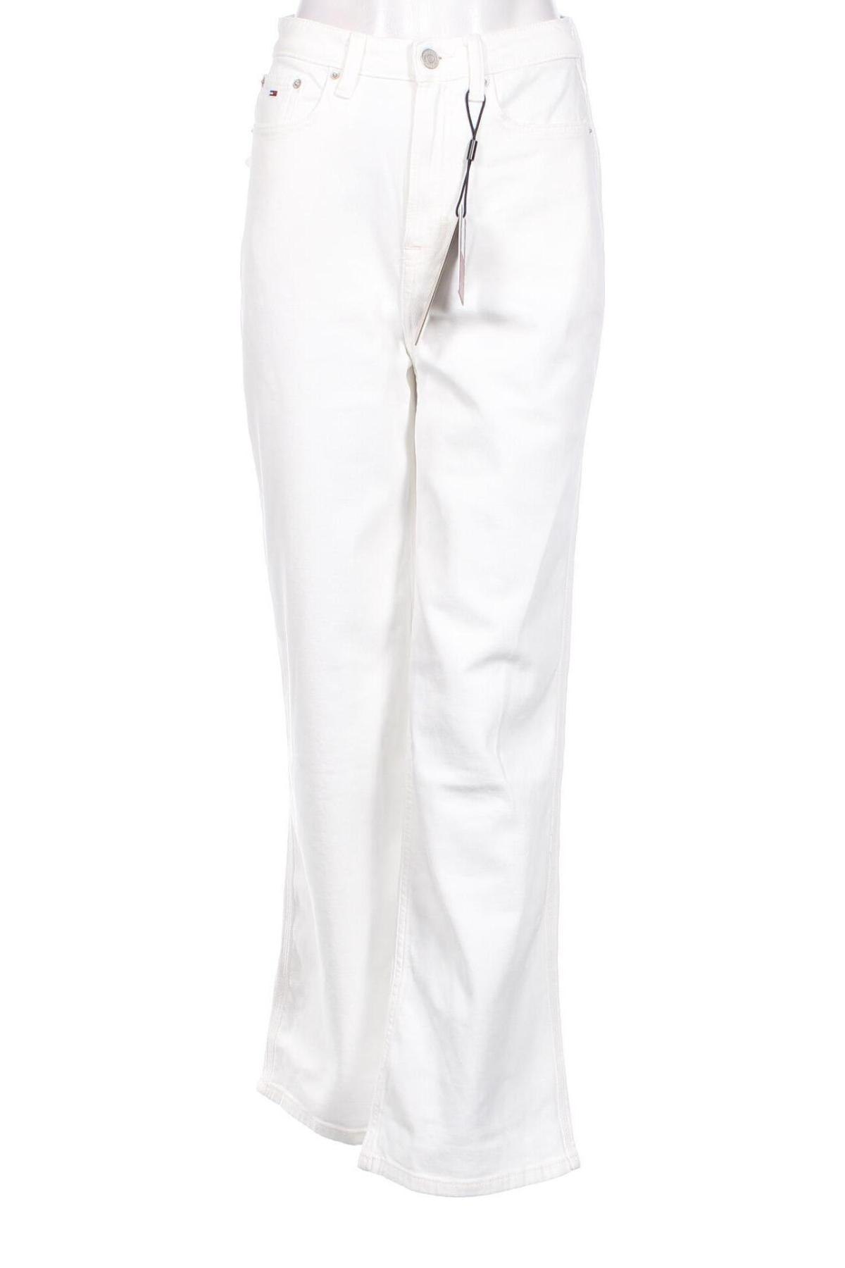 Дамски дънки Tommy Jeans, Размер XS, Цвят Бял, Цена 172,00 лв.