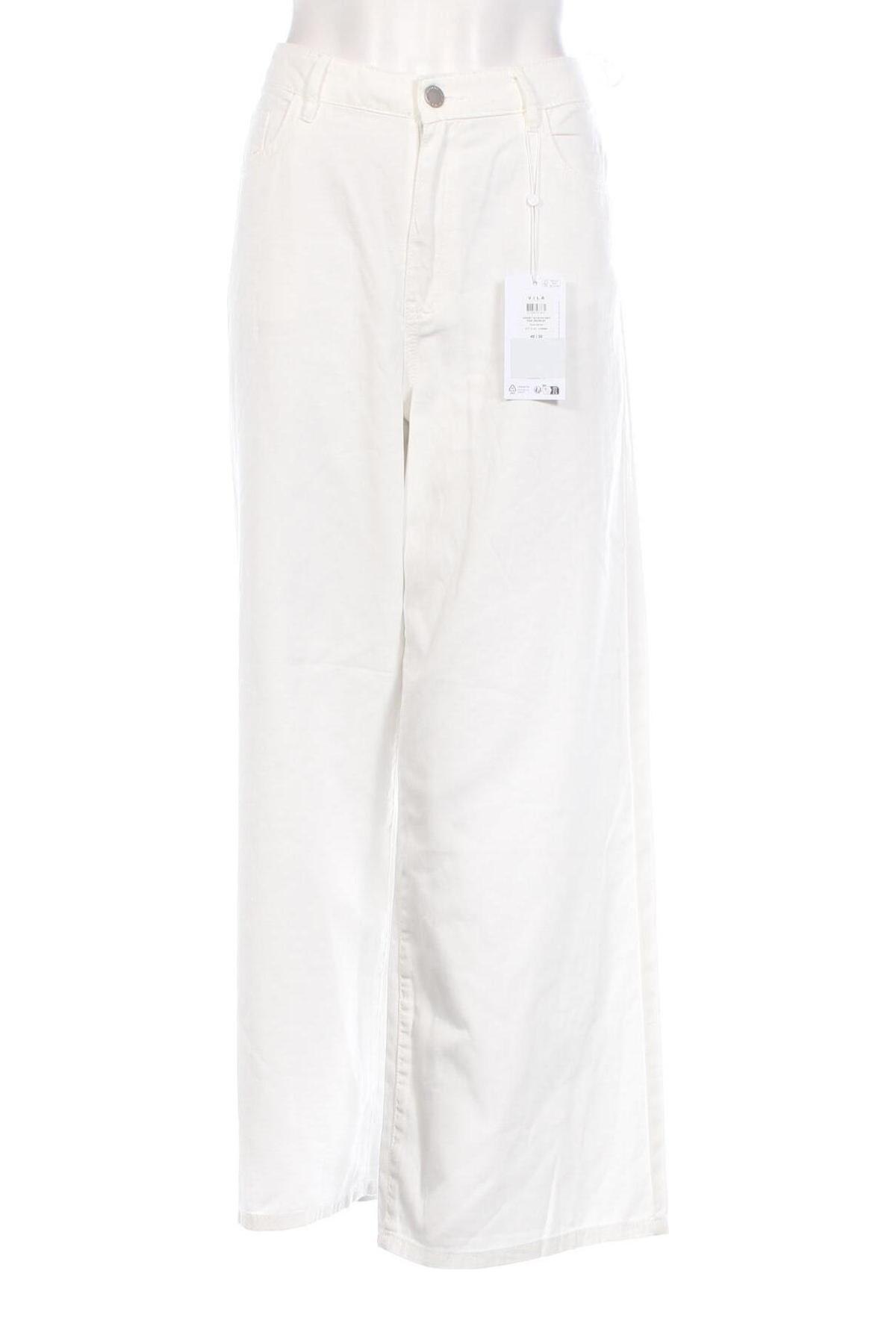 Γυναικείο Τζίν VILA, Μέγεθος M, Χρώμα Λευκό, Τιμή 39,69 €