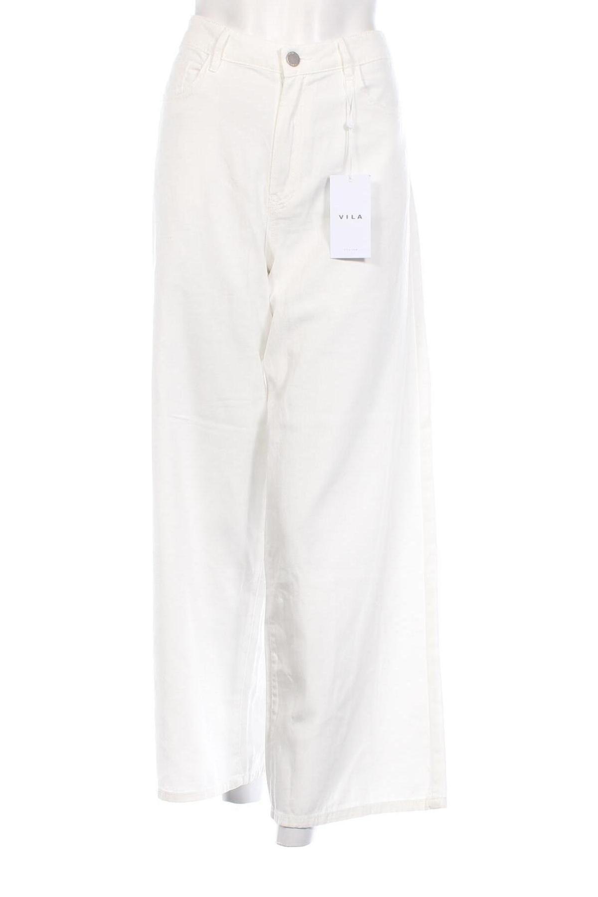 Γυναικείο Τζίν VILA, Μέγεθος M, Χρώμα Λευκό, Τιμή 17,86 €
