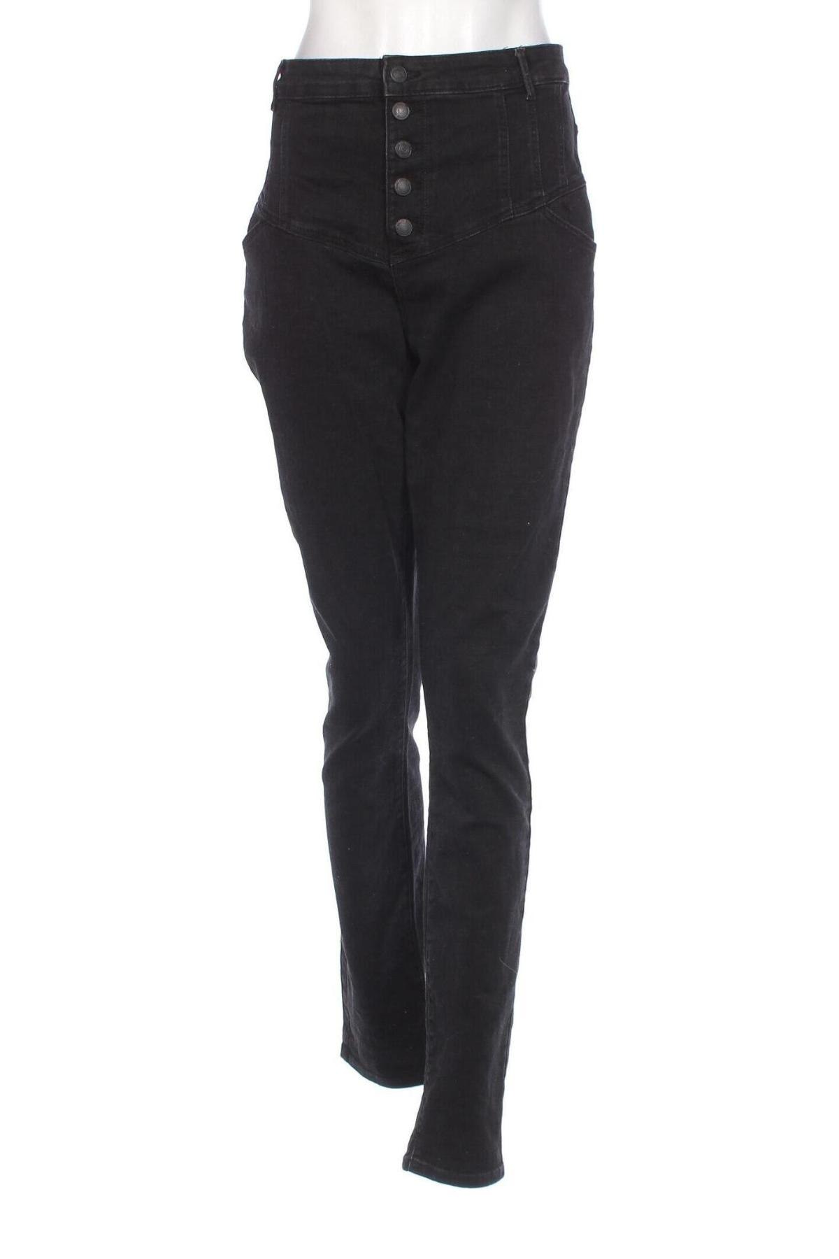 Дамски дънки Vero Moda, Размер XL, Цвят Черен, Цена 30,80 лв.