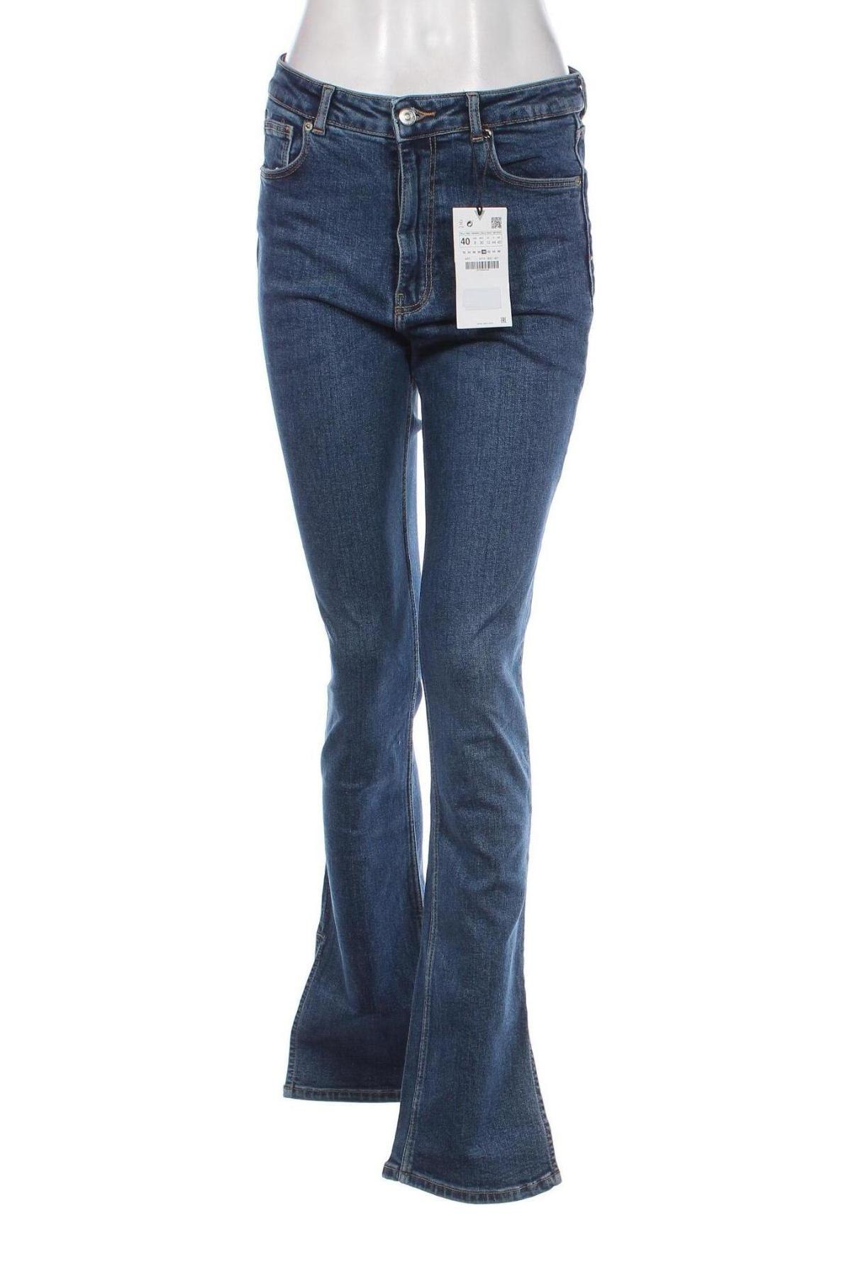 Dámské džíny  Zara, Velikost M, Barva Modrá, Cena  562,00 Kč