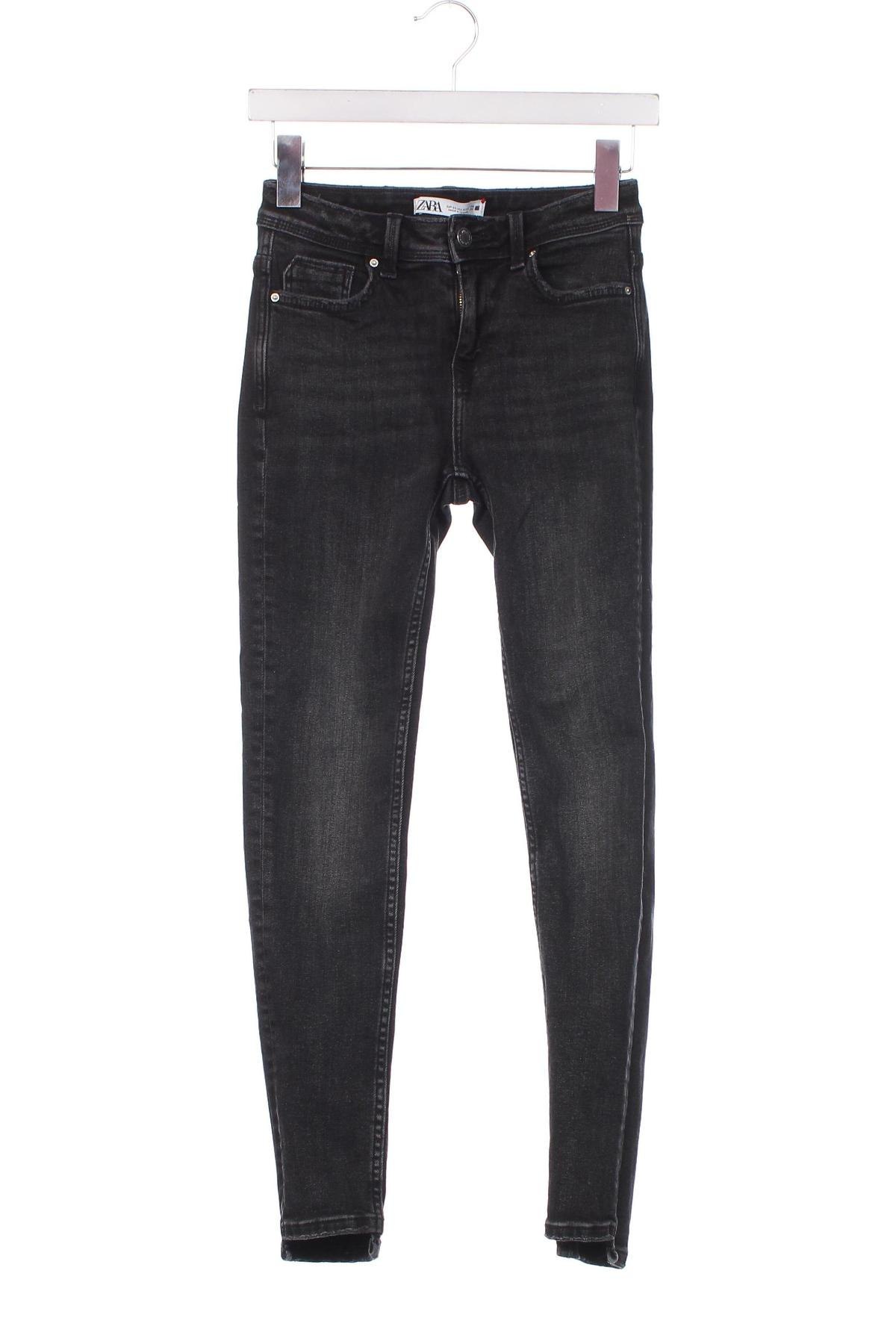 Γυναικείο Τζίν Zara, Μέγεθος XS, Χρώμα Μαύρο, Τιμή 7,89 €
