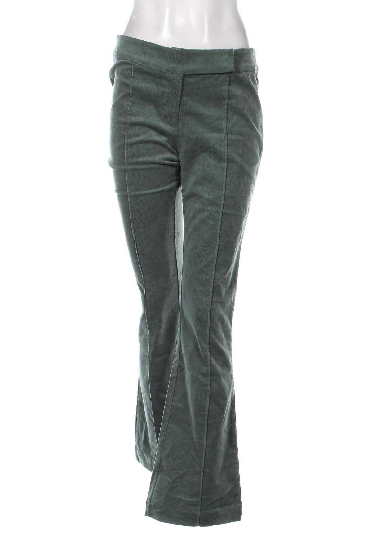 Pantaloni de velvet de femei About You, Mărime M, Culoare Verde, Preț 69,99 Lei