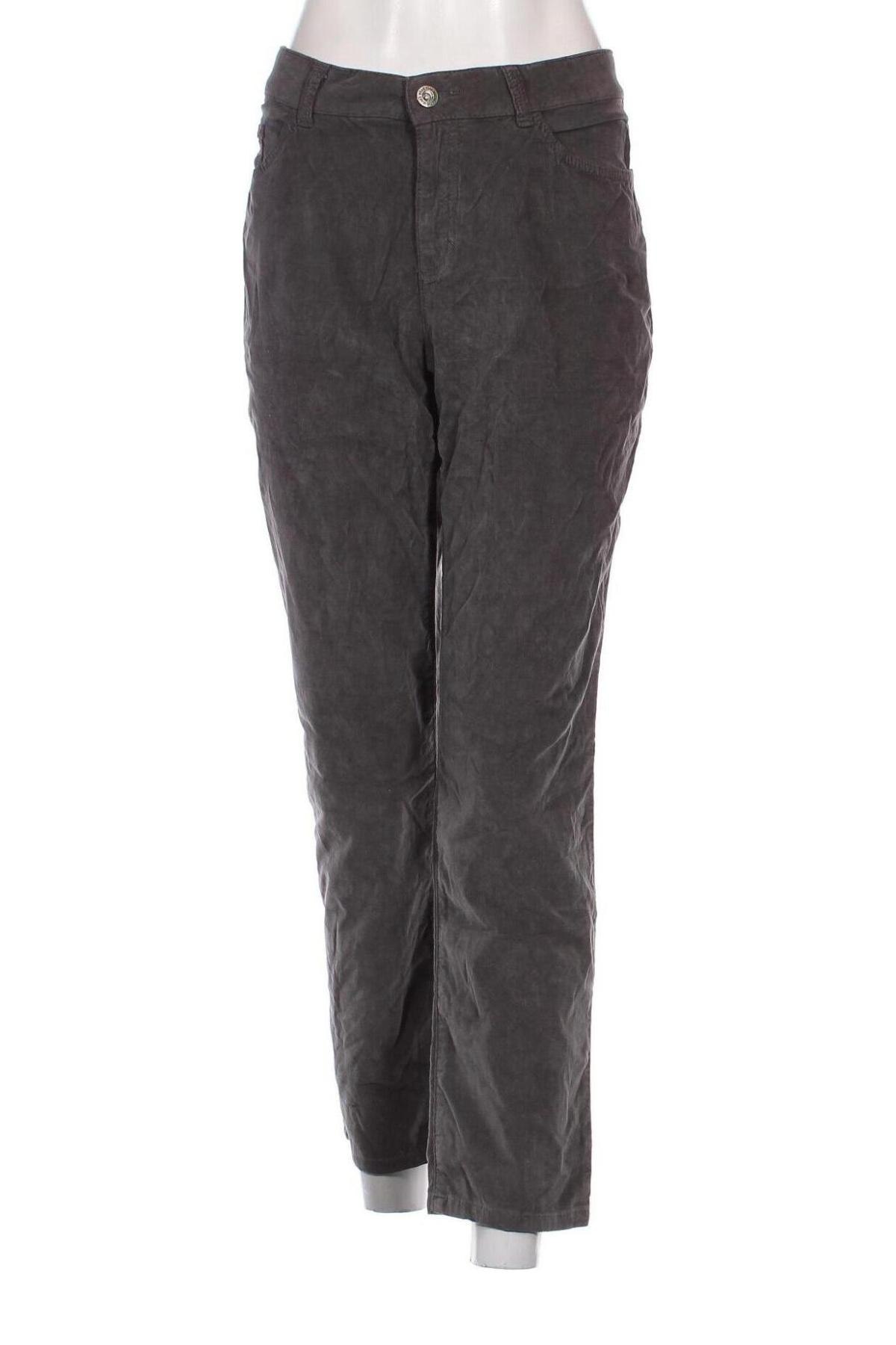 Pantaloni de velvet de femei Bonita, Mărime L, Culoare Gri, Preț 33,39 Lei