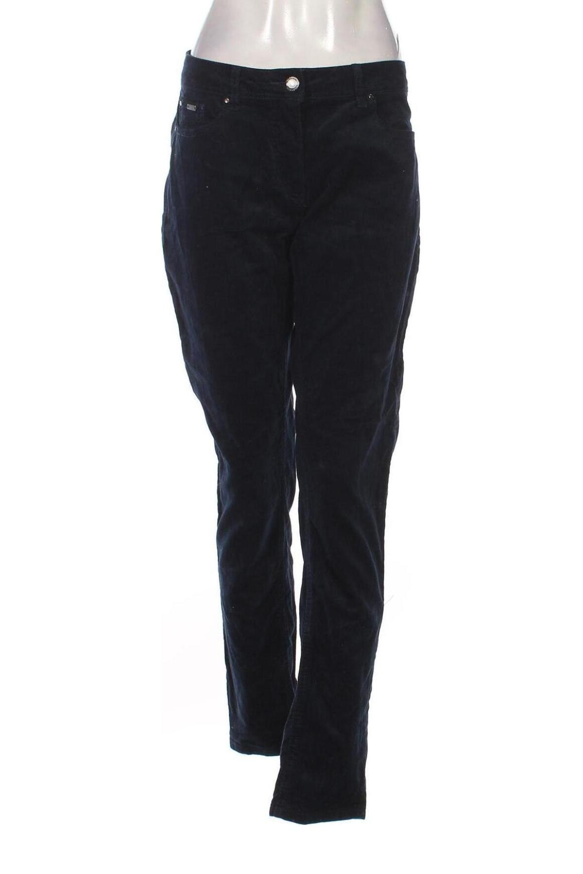 Γυναικείο κοτλέ παντελόνι Brandtex, Μέγεθος L, Χρώμα Μπλέ, Τιμή 8,07 €