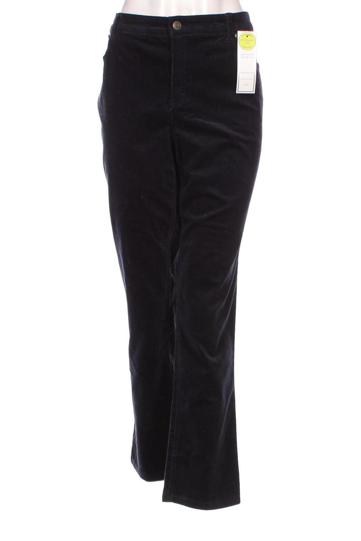 Pantaloni de velvet de femei Charter Club, Mărime XL, Culoare Albastru, Preț 122,37 Lei