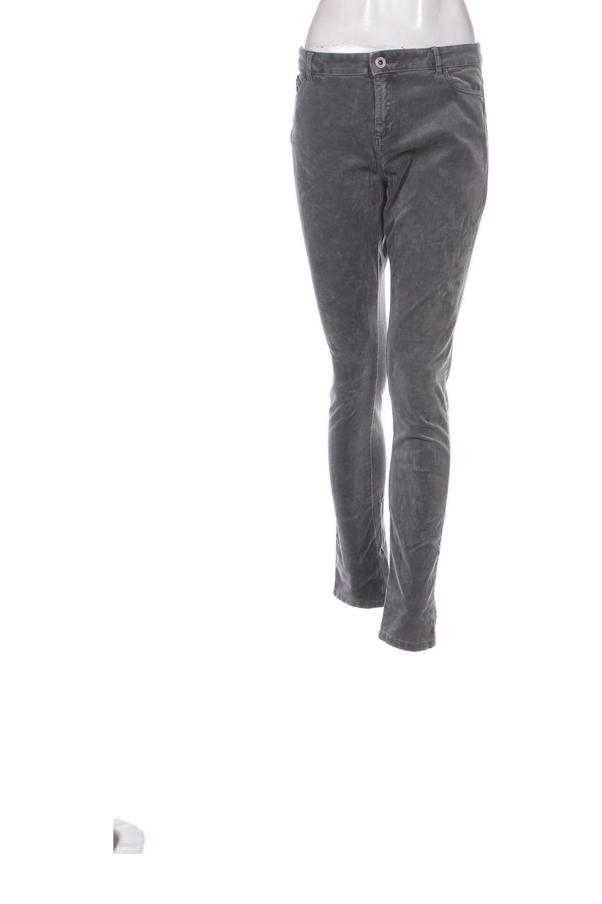 Pantaloni de velvet de femei Esprit, Mărime L, Culoare Gri, Preț 33,72 Lei