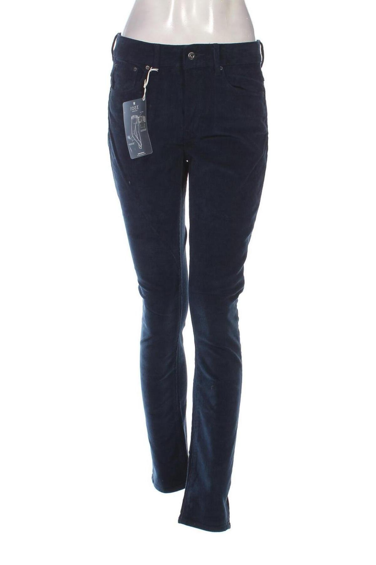 Pantaloni de velvet de femei G-Star Raw, Mărime L, Culoare Albastru, Preț 335,53 Lei