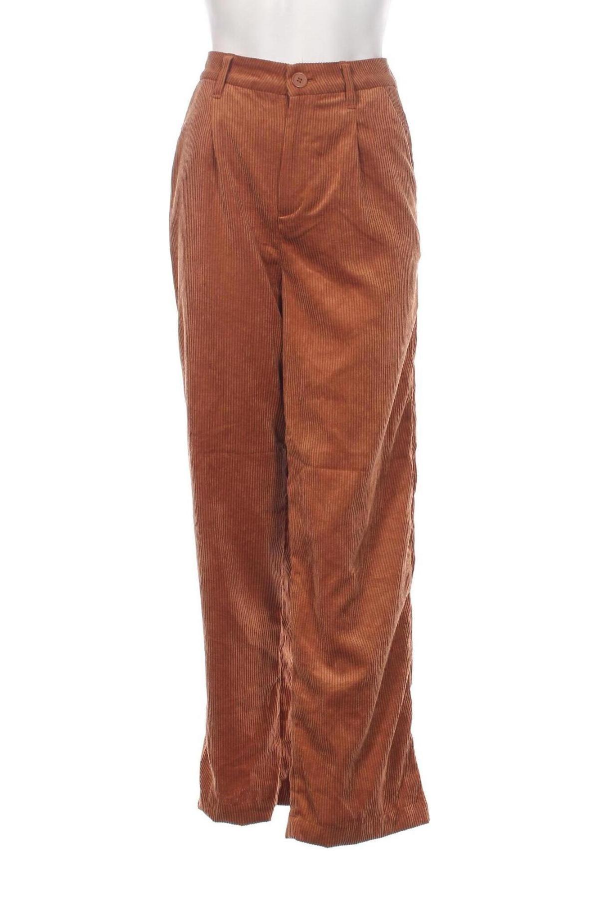 Pantaloni de velvet de femei H&M Divided, Mărime XS, Culoare Maro, Preț 30,52 Lei