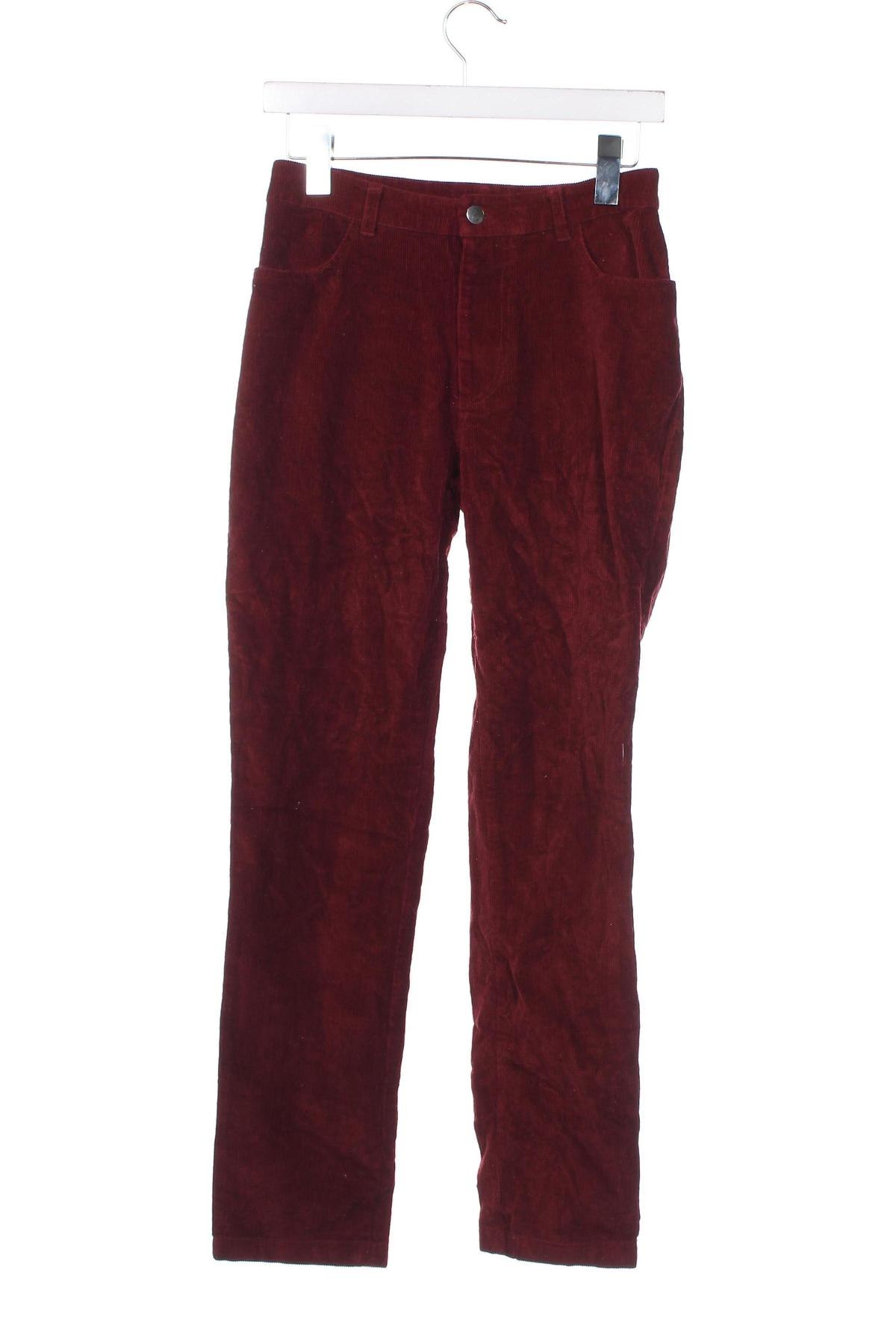 Pantaloni de velvet de femei Indiska, Mărime XS, Culoare Roșu, Preț 28,32 Lei