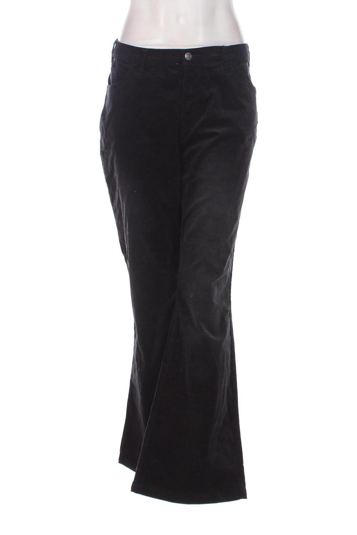 Pantaloni de velvet de femei John Baner, Mărime XXL, Culoare Negru, Preț 52,46 Lei