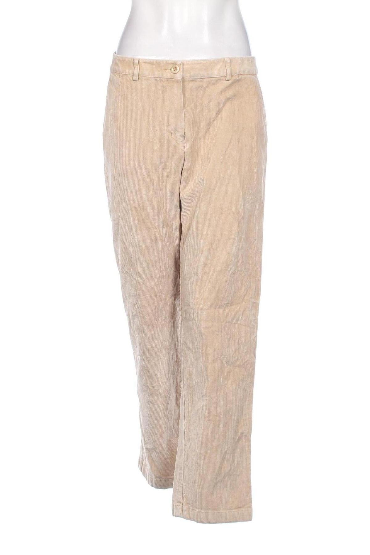 Γυναικείο κοτλέ παντελόνι L.L. Bean, Μέγεθος M, Χρώμα Εκρού, Τιμή 21,03 €