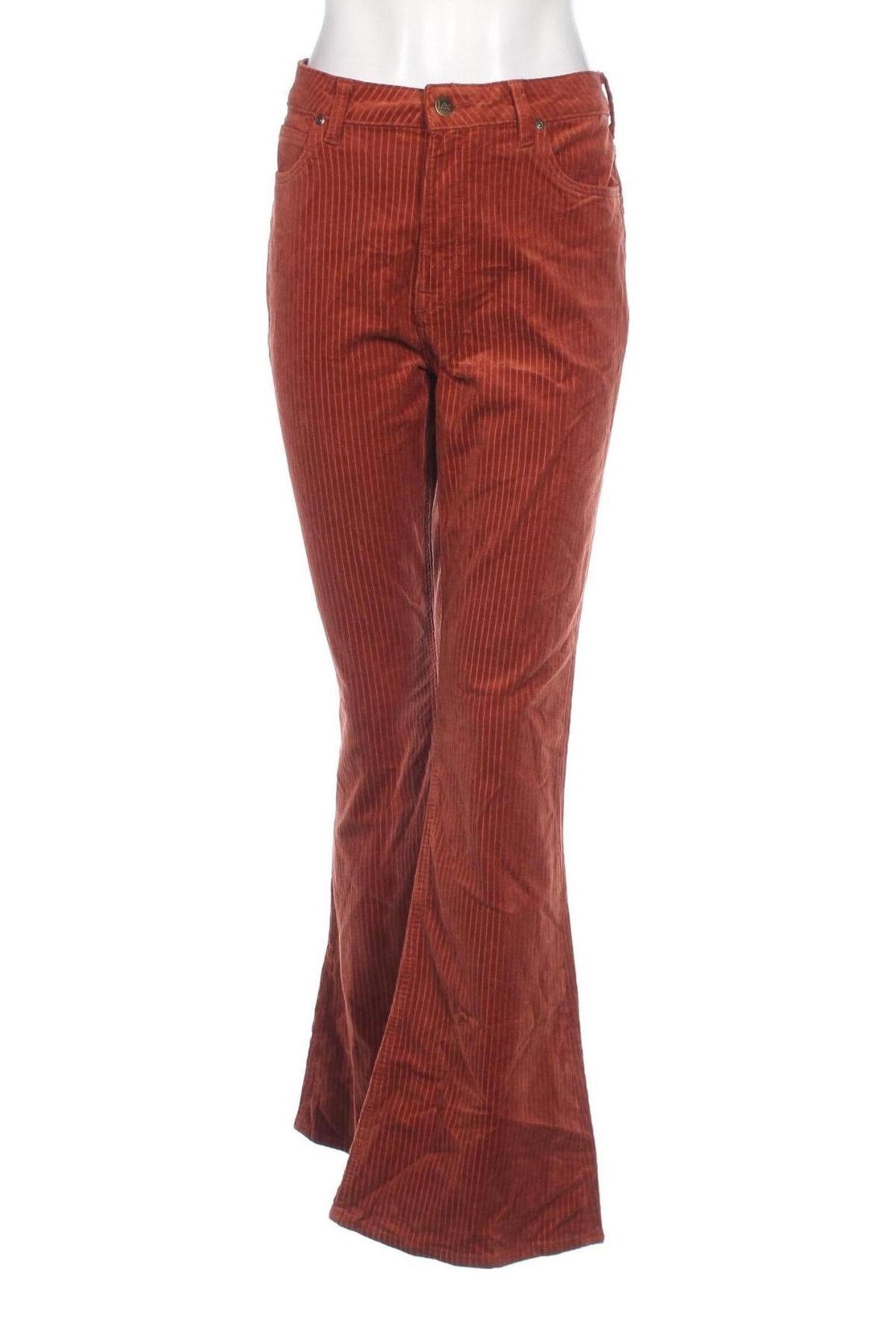 Pantaloni de velvet de femei Lee, Mărime M, Culoare Portocaliu, Preț 89,47 Lei