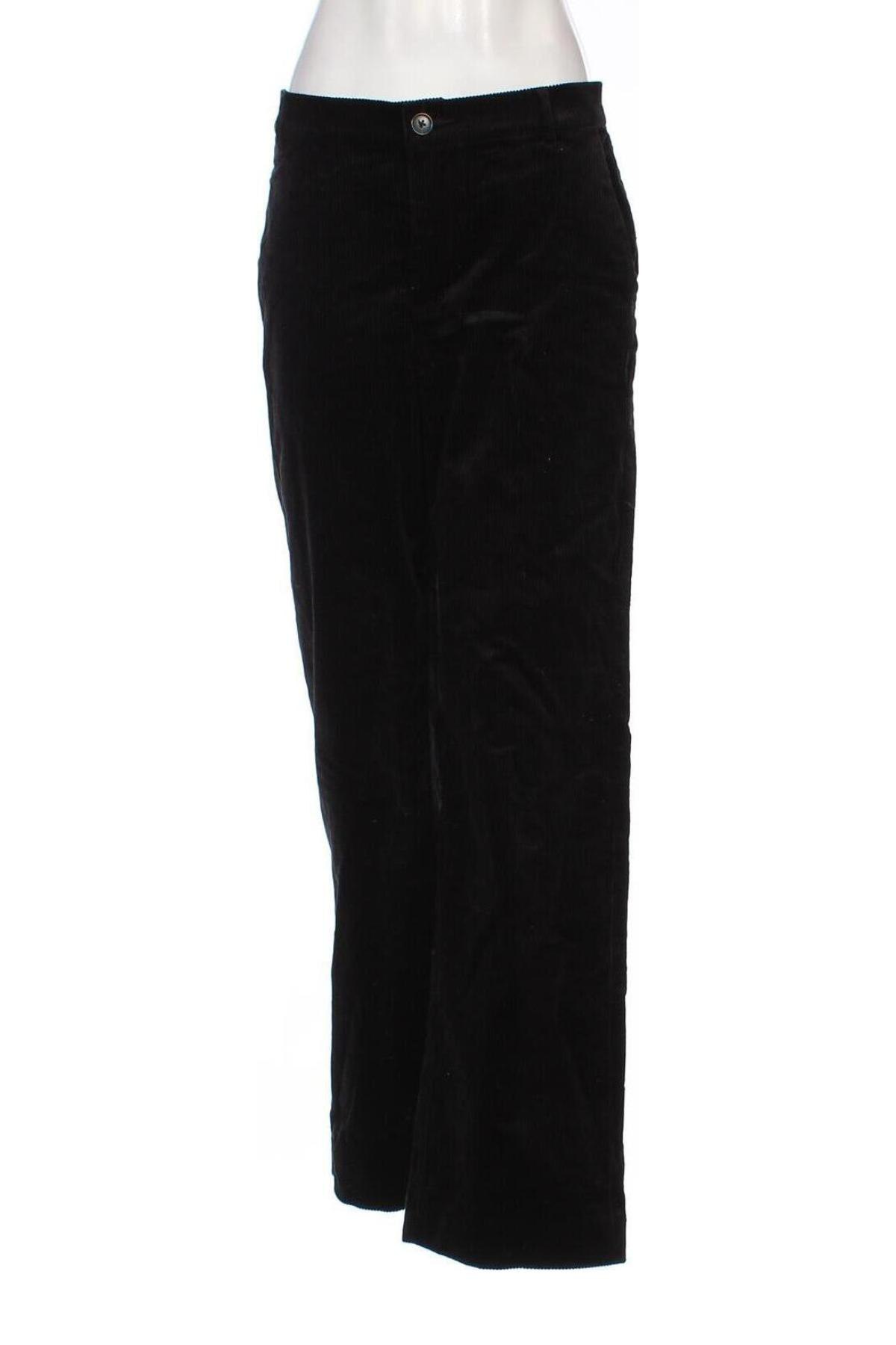 Γυναικείο κοτλέ παντελόνι Lindex, Μέγεθος M, Χρώμα Μαύρο, Τιμή 5,56 €