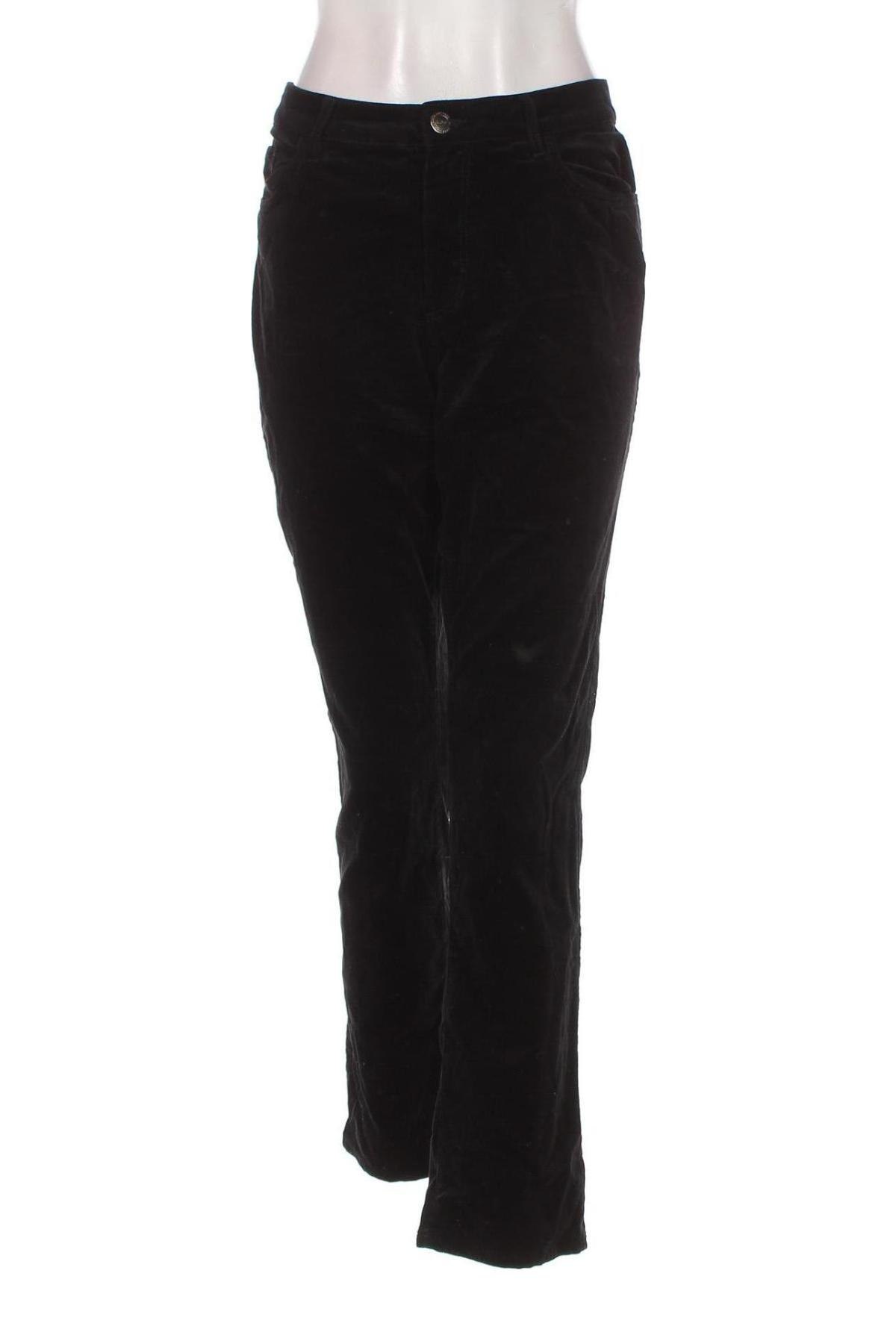 Pantaloni de velvet de femei Loft, Mărime M, Culoare Negru, Preț 89,47 Lei