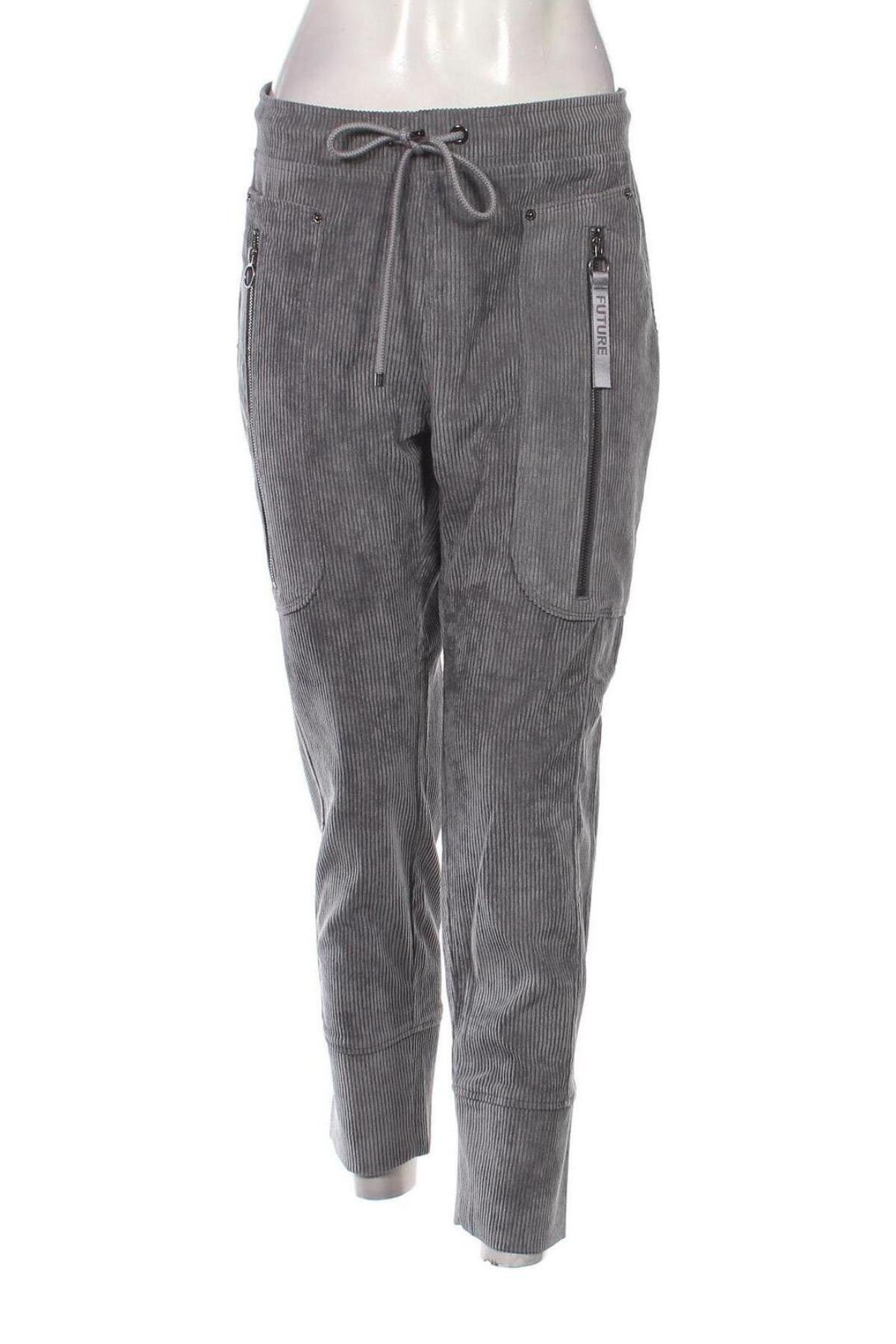 Pantaloni de velvet de femei Mac, Mărime L, Culoare Gri, Preț 223,68 Lei