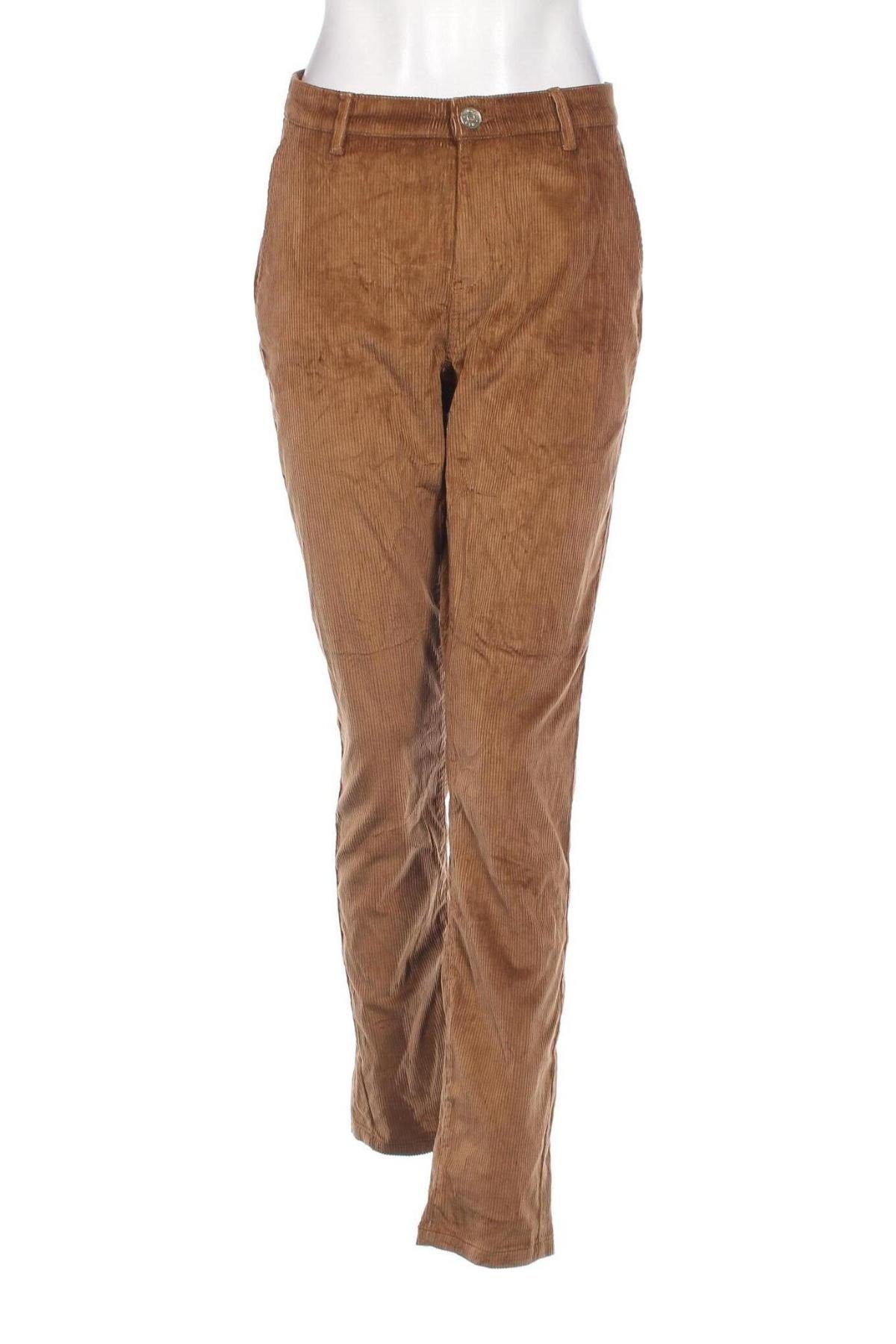 Γυναικείο κοτλέ παντελόνι Mac, Μέγεθος L, Χρώμα Καφέ, Τιμή 18,93 €