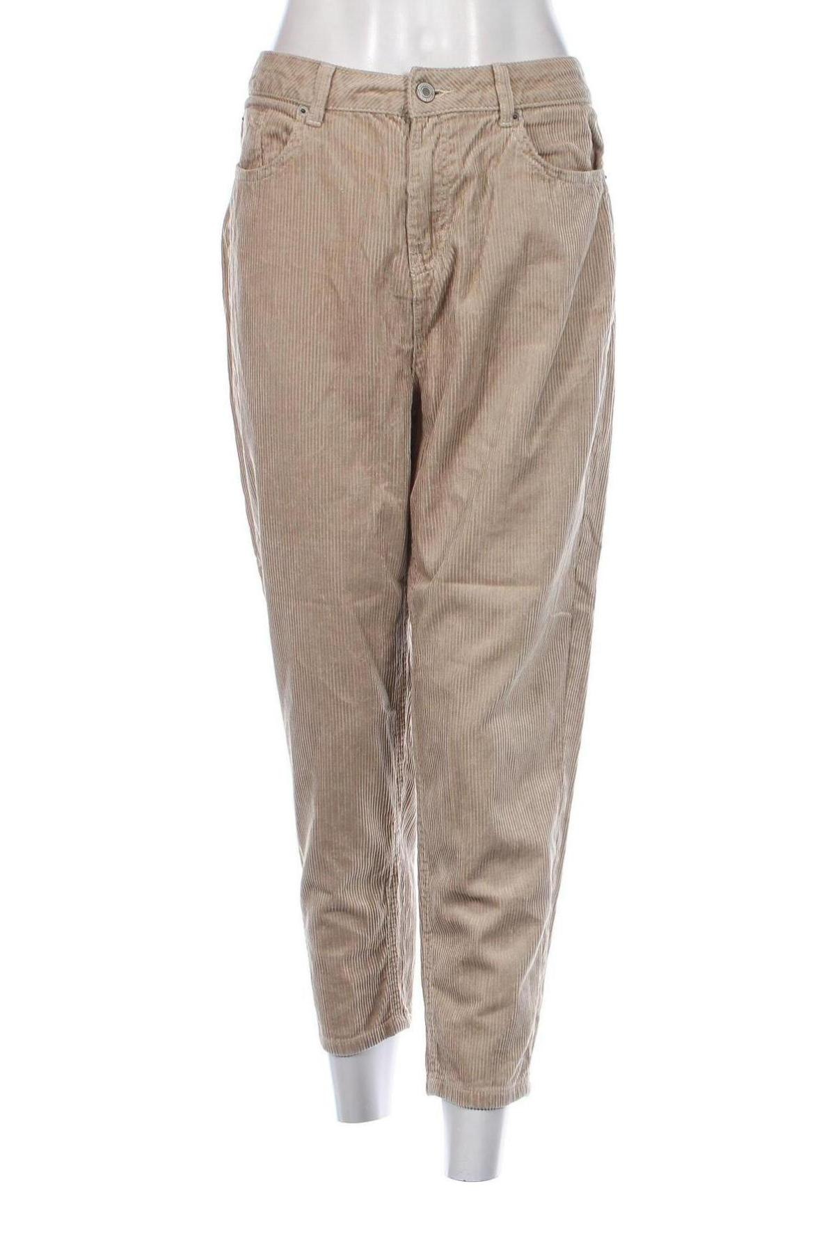 Γυναικείο κοτλέ παντελόνι Marks & Spencer, Μέγεθος L, Χρώμα  Μπέζ, Τιμή 5,01 €