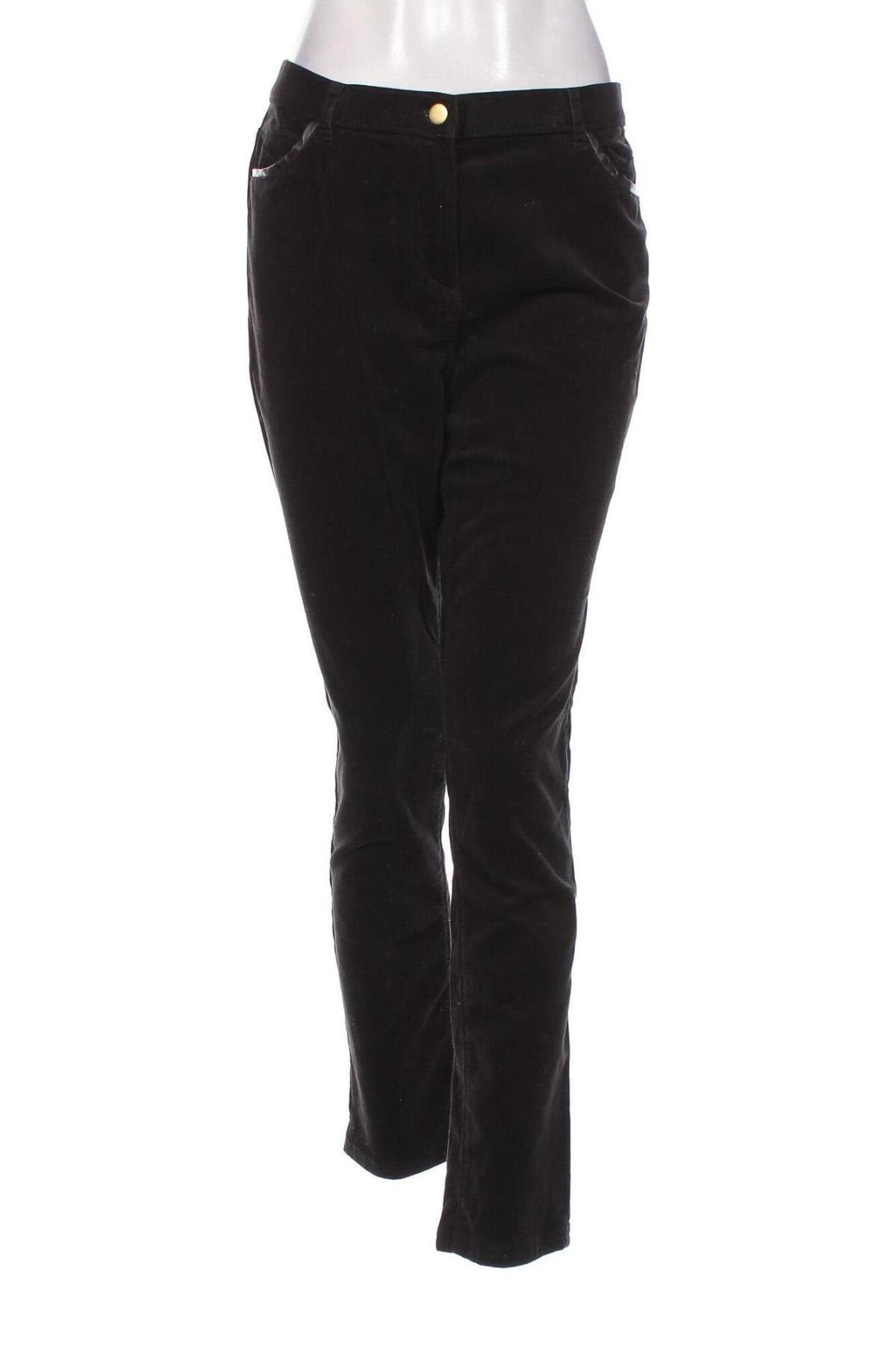 Pantaloni de velvet de femei Marks & Spencer, Mărime M, Culoare Negru, Preț 41,28 Lei