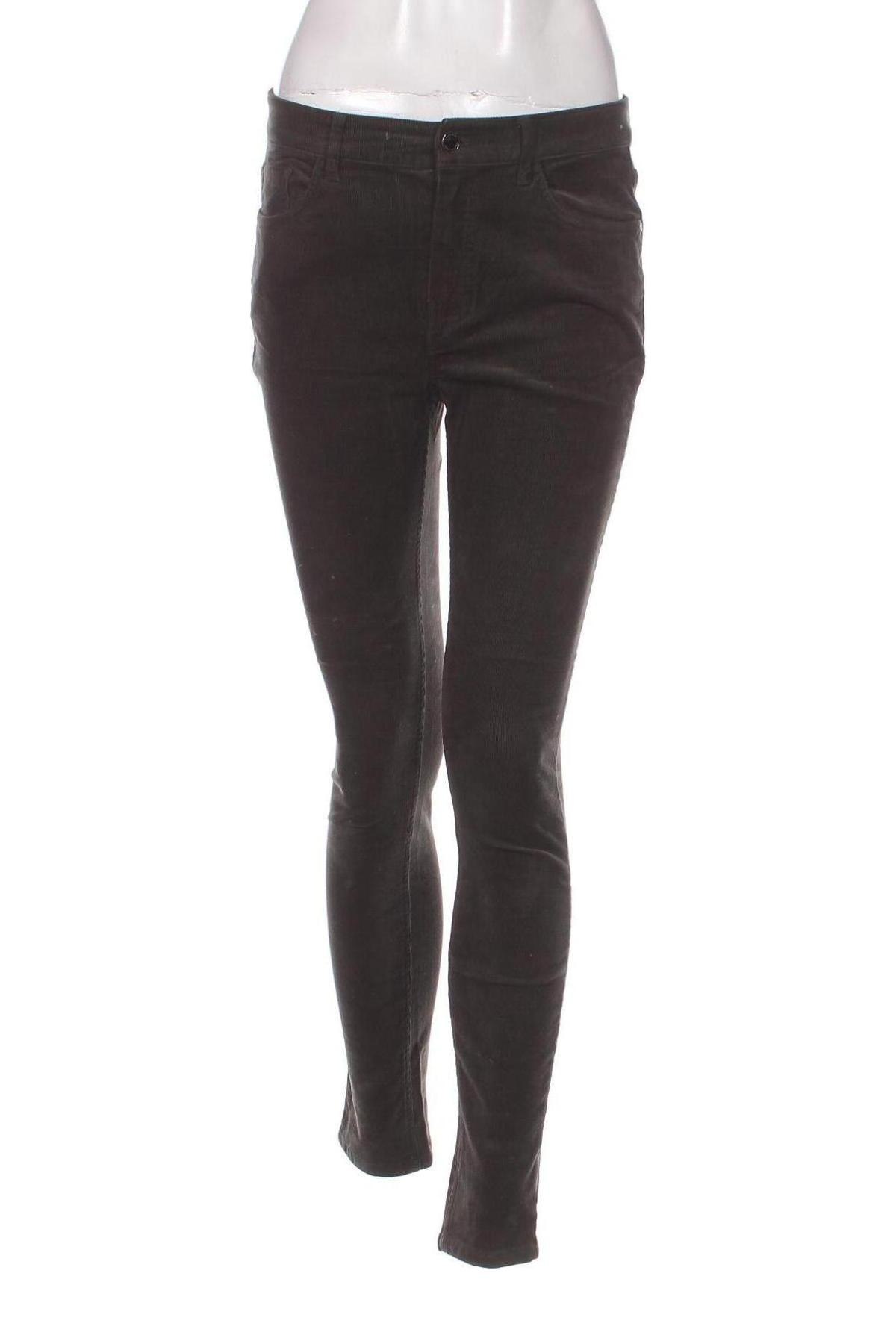 Pantaloni de velvet de femei Massimo Dutti, Mărime M, Culoare Gri, Preț 100,66 Lei