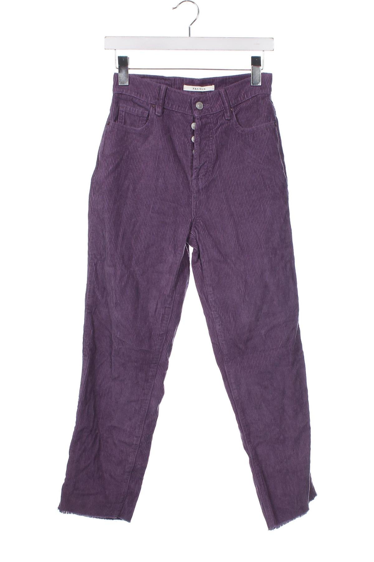 Pantaloni de velvet de femei PacSun, Mărime XXS, Culoare Mov, Preț 47,20 Lei