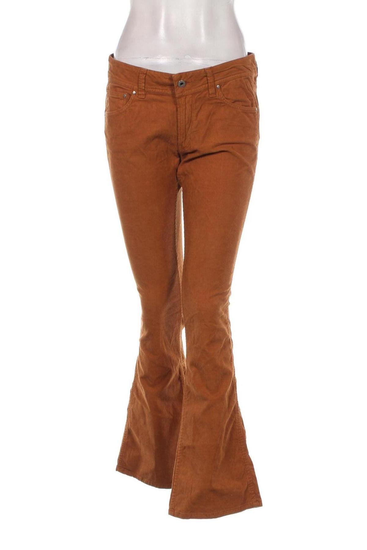 Pantaloni de velvet de femei Pepe Jeans, Mărime M, Culoare Galben, Preț 100,66 Lei