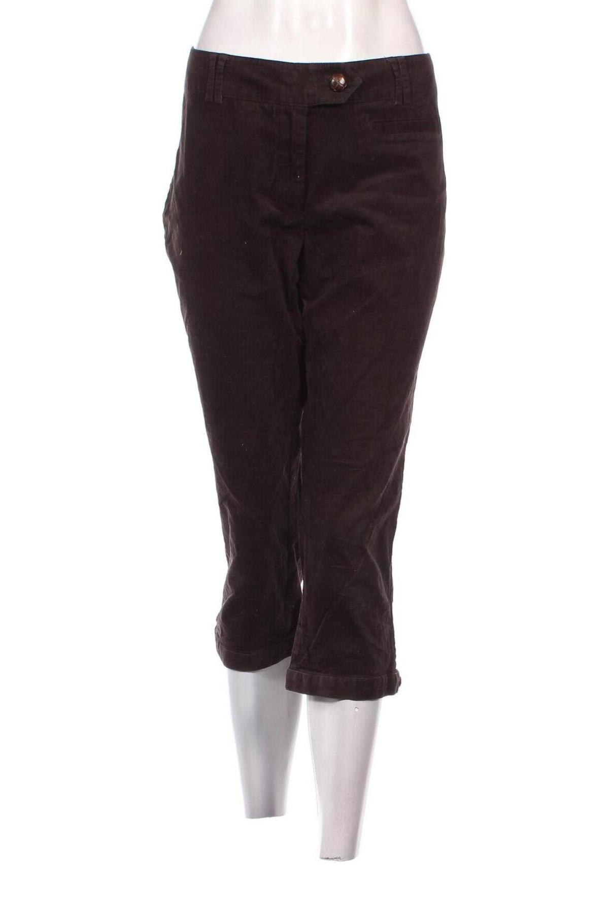 Pantaloni de velvet de femei Pia Jessen, Mărime L, Culoare Maro, Preț 33,39 Lei