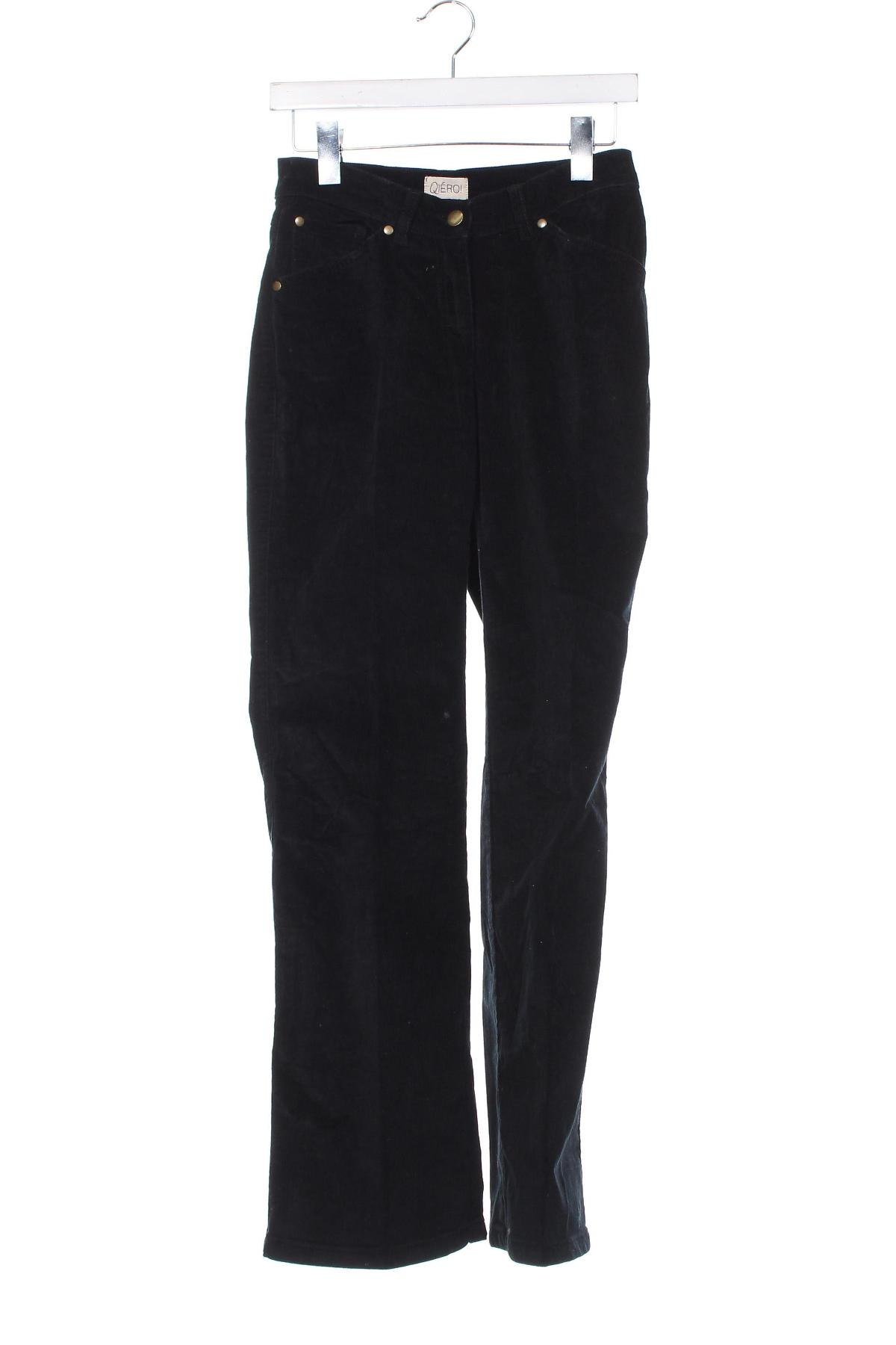 Pantaloni de velvet de femei Qiero!, Mărime XS, Culoare Albastru, Preț 31,48 Lei