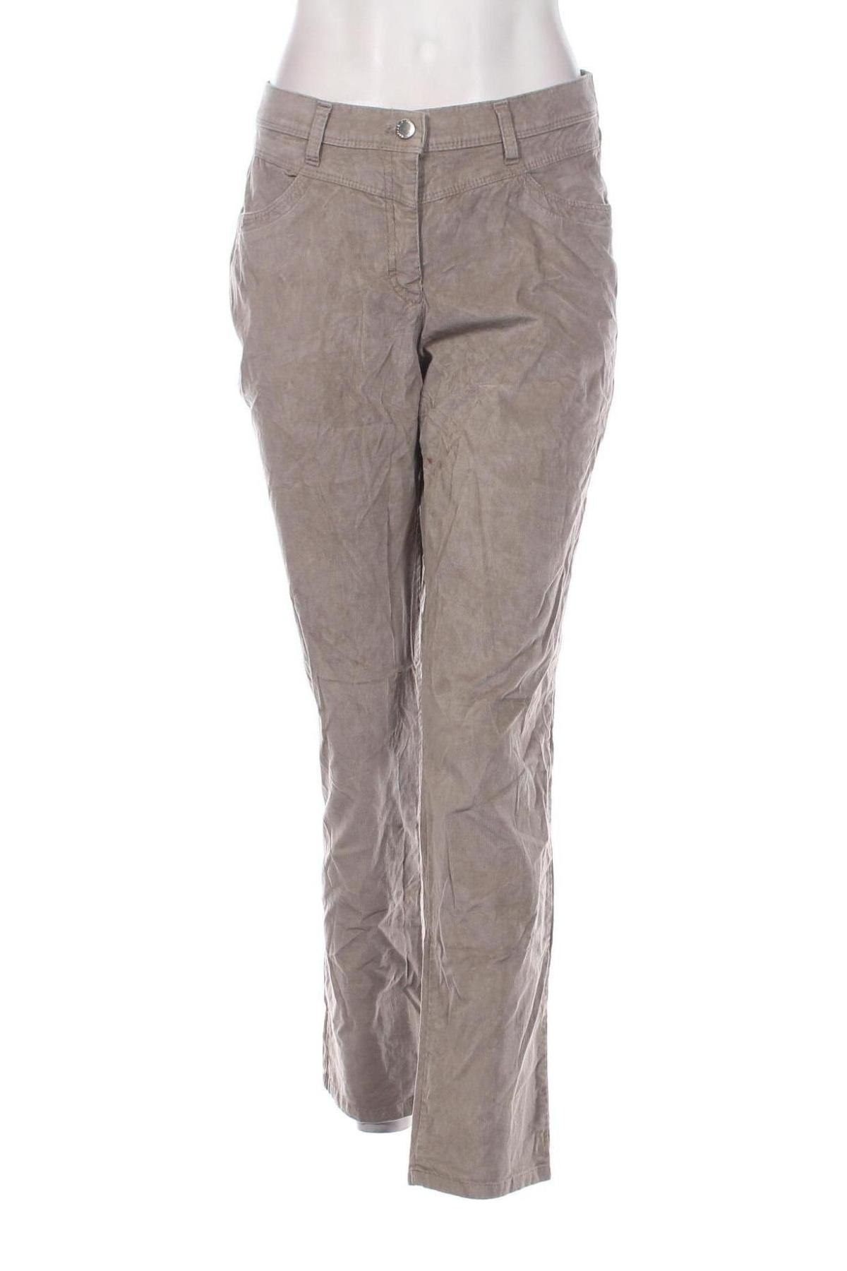 Pantaloni de velvet de femei Raphaela By Brax, Mărime M, Culoare Gri, Preț 100,66 Lei