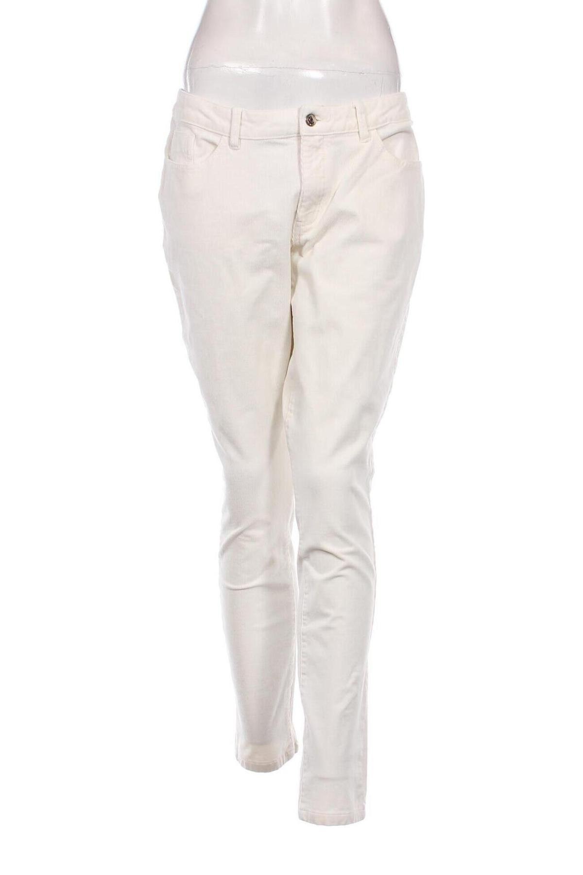 Pantaloni de velvet de femei S.Oliver, Mărime M, Culoare Ecru, Preț 53,34 Lei