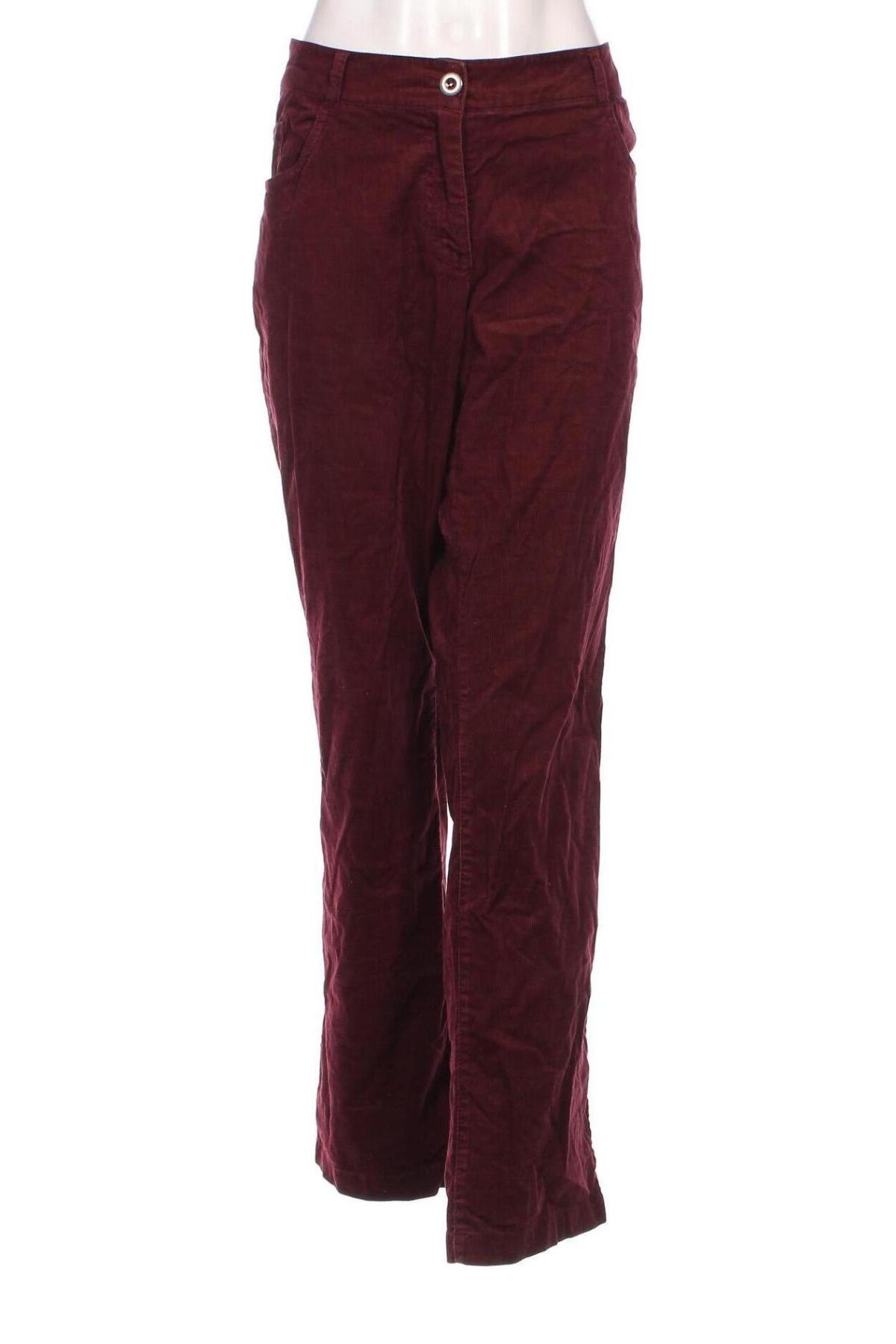 Pantaloni de velvet de femei S.Oliver, Mărime XXL, Culoare Roșu, Preț 67,44 Lei