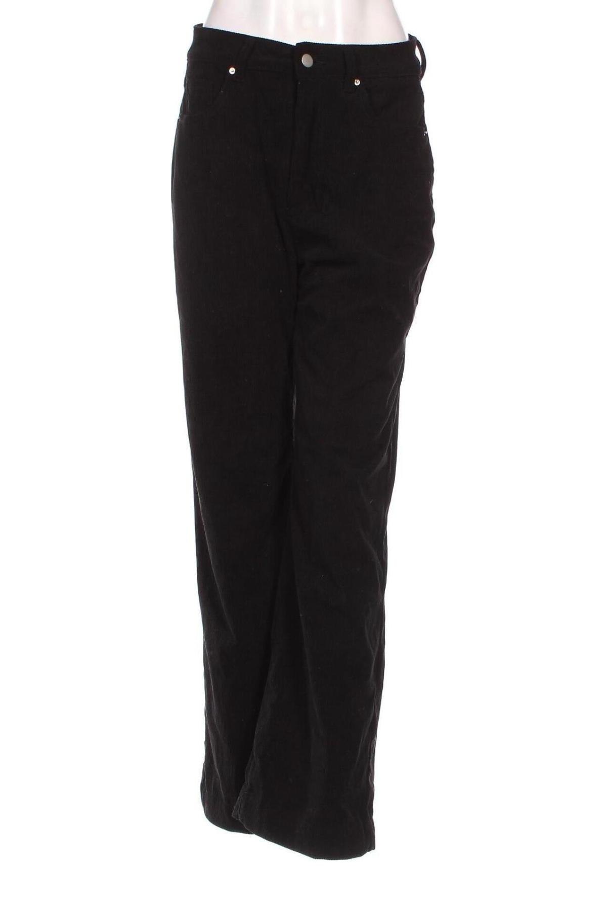 Pantaloni de velvet de femei SHEIN, Mărime M, Culoare Negru, Preț 21,99 Lei