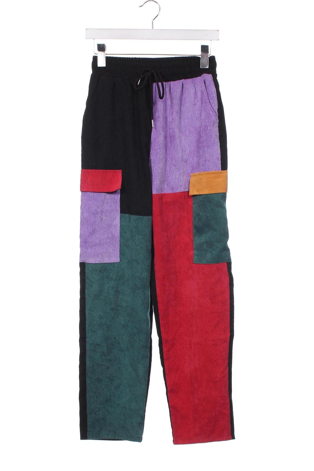 Pantaloni de velvet de femei SHEIN, Mărime XS, Culoare Multicolor, Preț 29,57 Lei