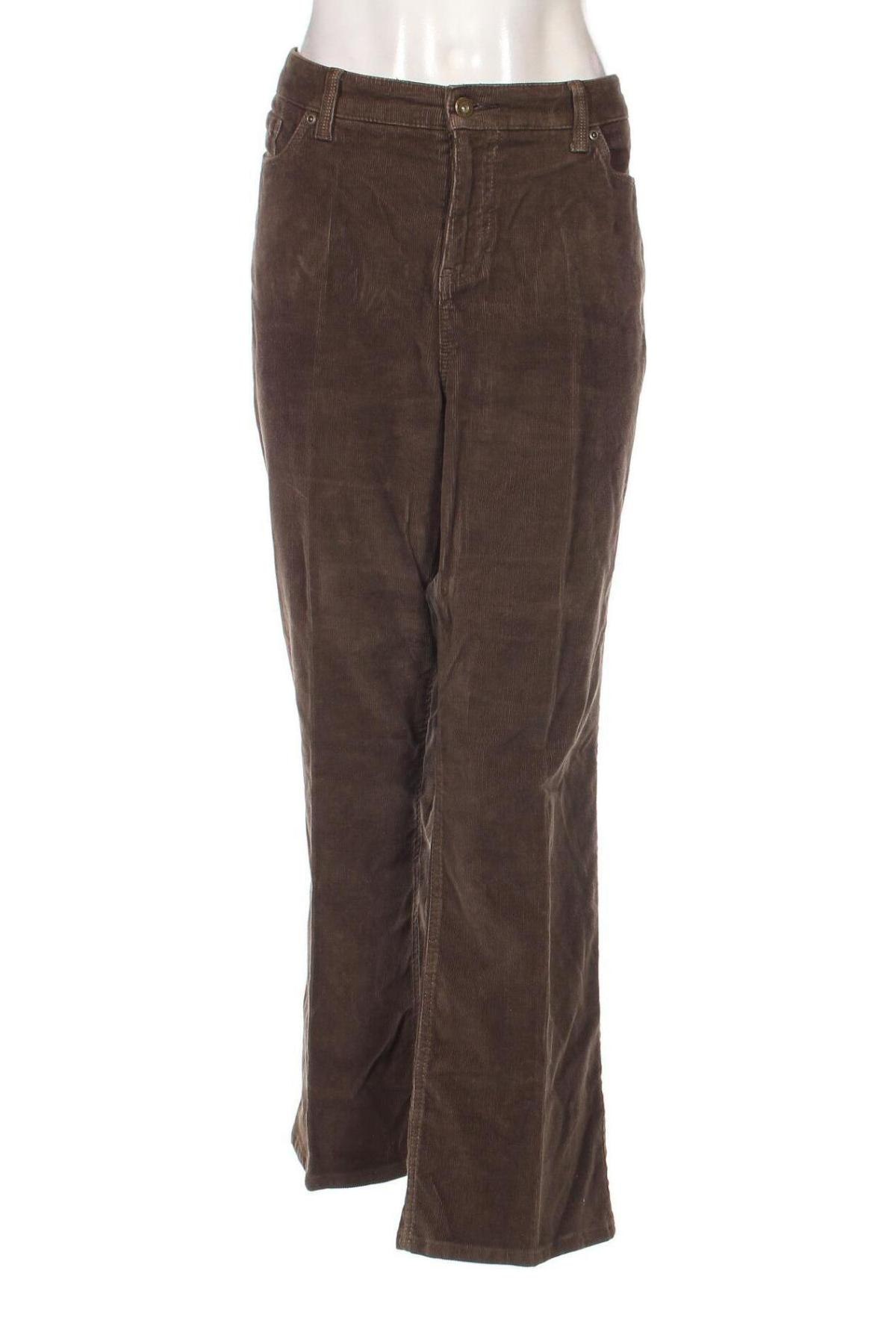 Γυναικείο κοτλέ παντελόνι Sonoma, Μέγεθος L, Χρώμα Πράσινο, Τιμή 6,28 €