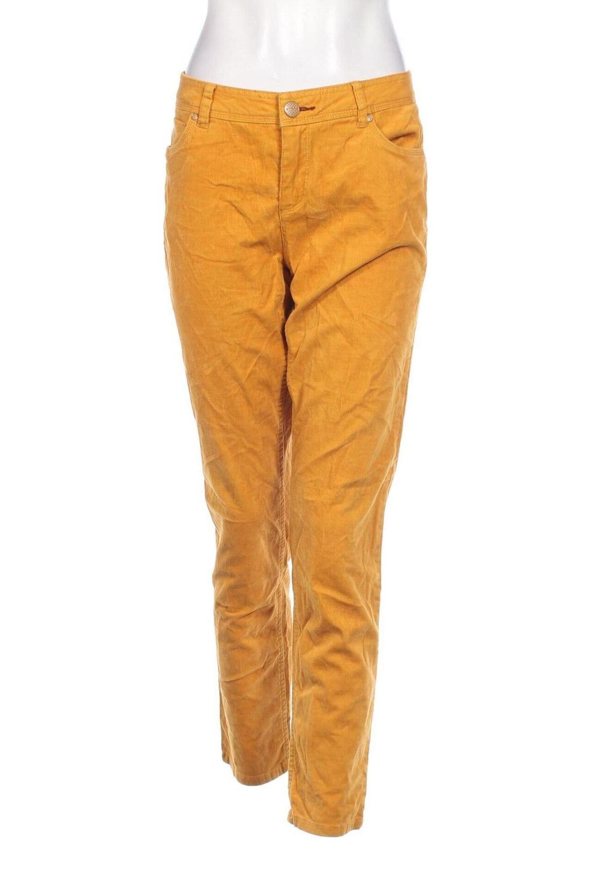 Pantaloni de velvet de femei Street One, Mărime XL, Culoare Galben, Preț 60,69 Lei
