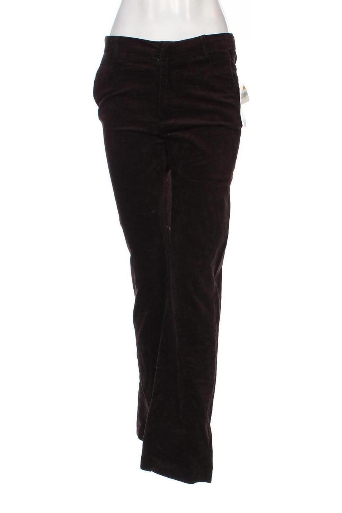 Pantaloni de velvet de femei Trend One, Mărime S, Culoare Maro, Preț 30,26 Lei