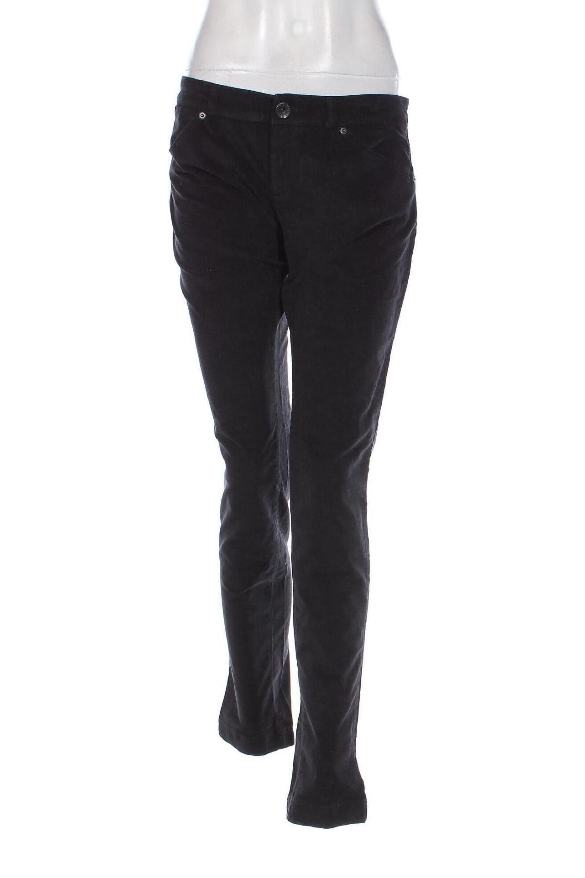 Pantaloni de velvet de femei United Colors Of Benetton, Mărime XL, Culoare Negru, Preț 133,40 Lei