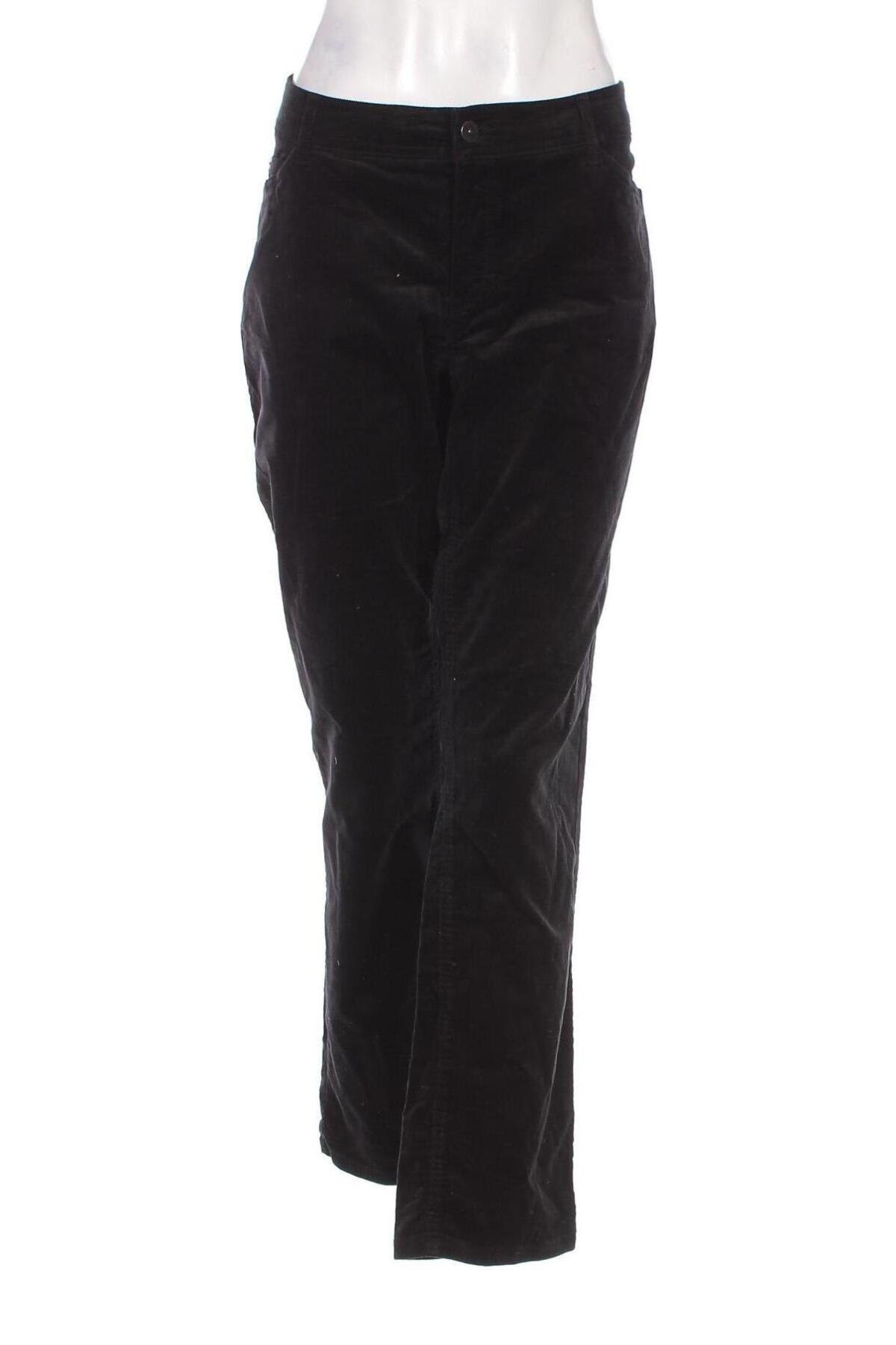 Pantaloni de velvet de femei Yessica, Mărime XL, Culoare Negru, Preț 42,93 Lei