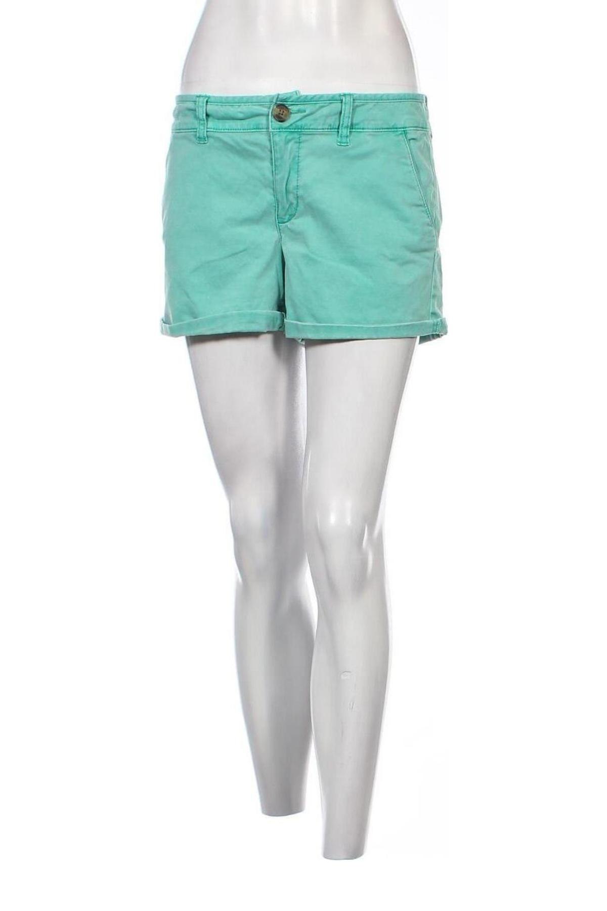 Дамски къс панталон American Eagle, Размер L, Цвят Зелен, Цена 34,00 лв.