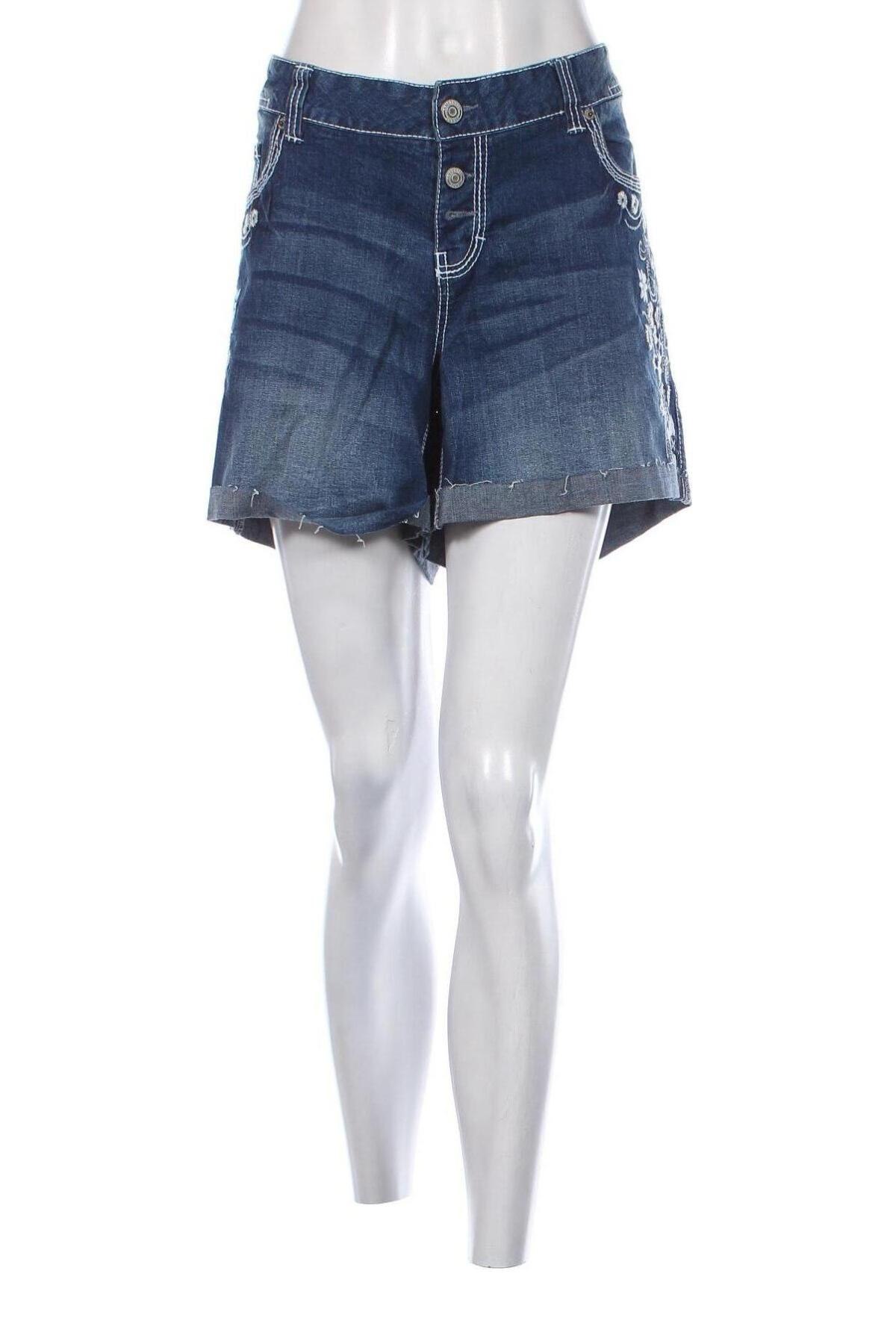 Pantaloni scurți de femei Amethyst Jeans, Mărime XXL, Culoare Albastru, Preț 71,38 Lei