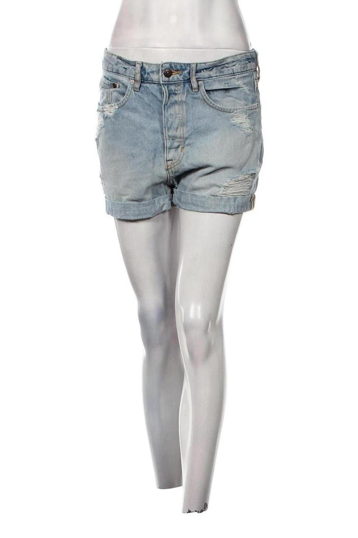 Pantaloni scurți de femei H&M, Mărime S, Culoare Albastru, Preț 62,50 Lei