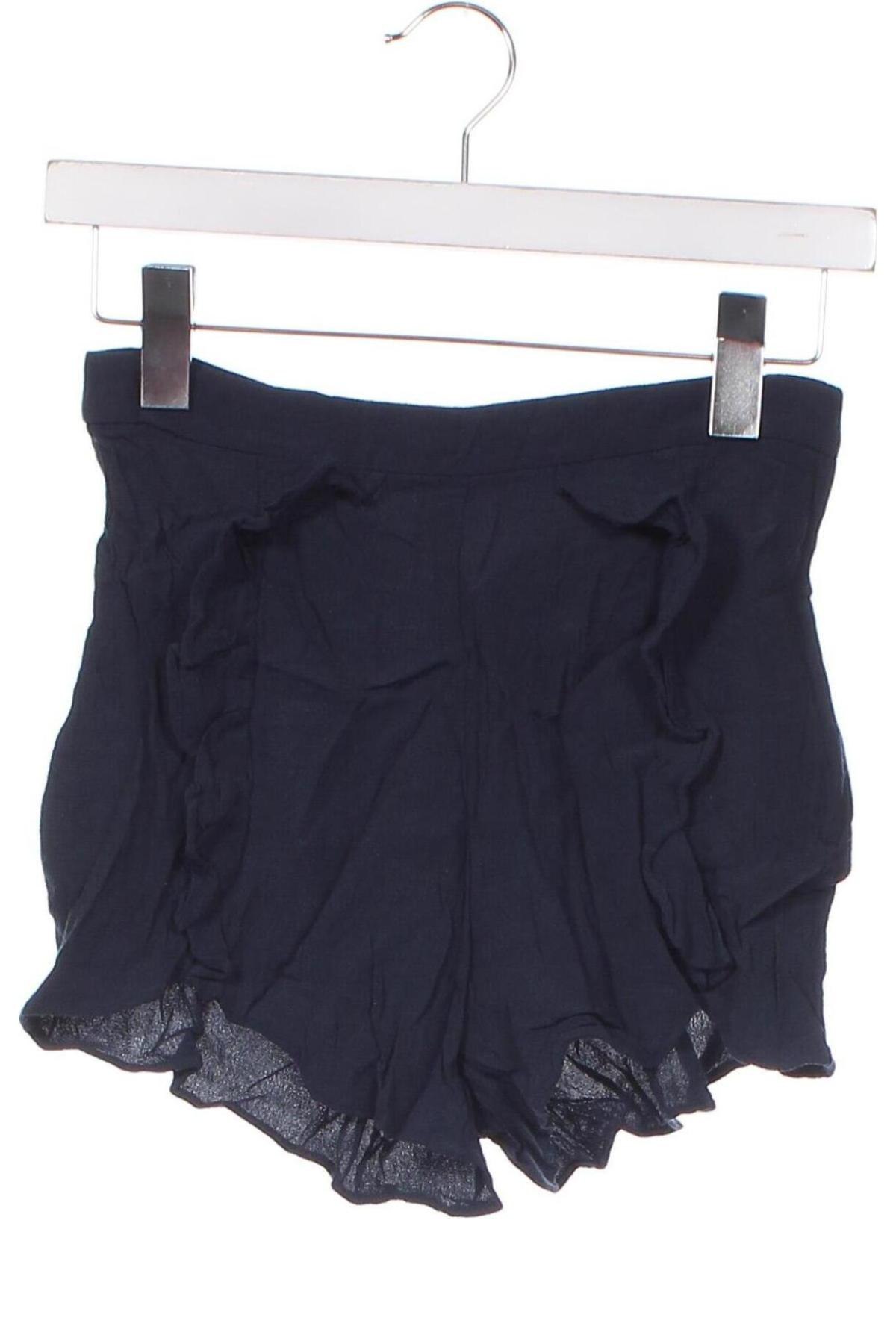 Дамски къс панталон H&M, Размер XS, Цвят Син, Цена 3,80 лв.