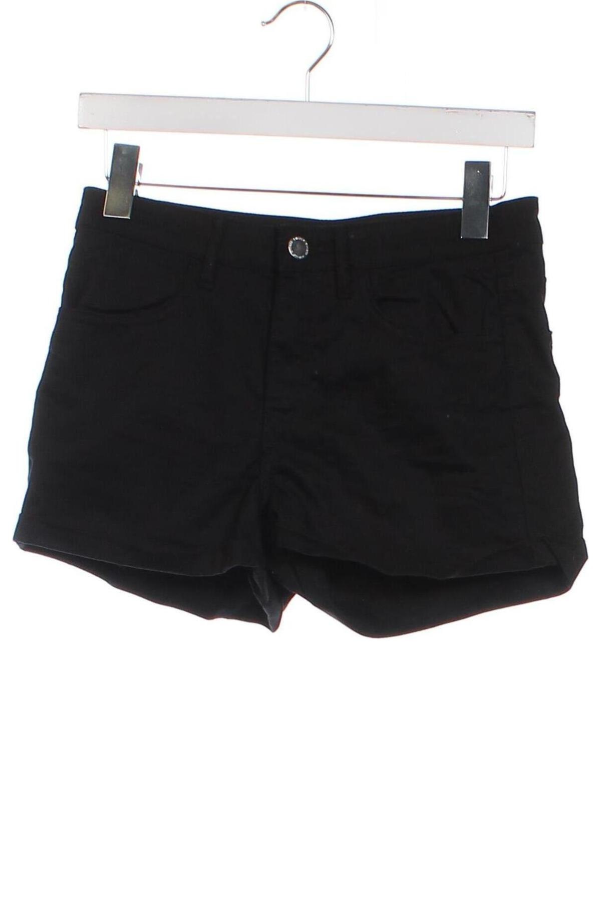 Дамски къс панталон H&M Divided, Размер S, Цвят Черен, Цена 19,00 лв.
